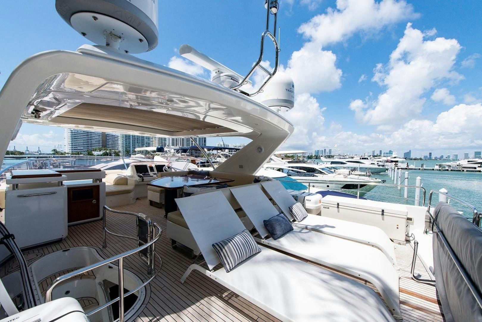 a boat on the water aboard SOMEWHERE I BELONG Yacht for Sale