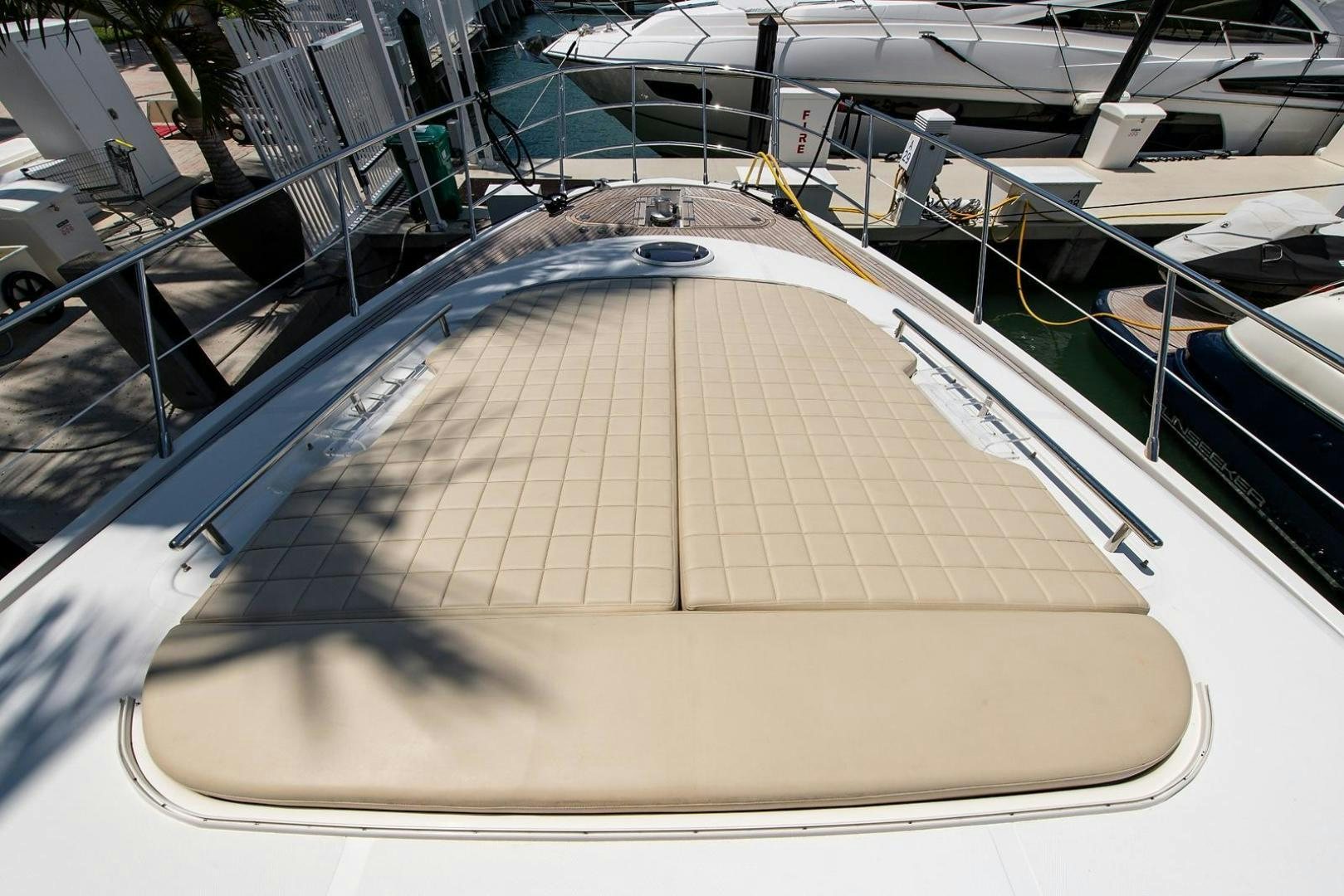 a model of a boat aboard SOMEWHERE I BELONG Yacht for Sale