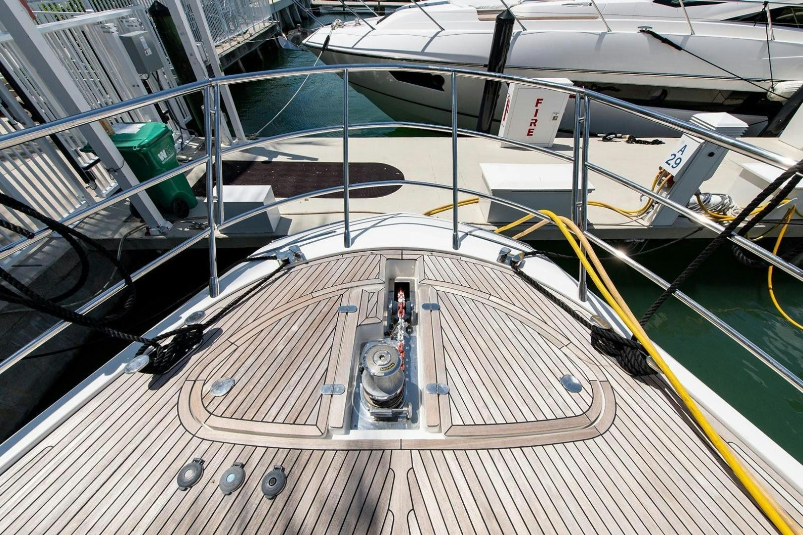 a machine on the conveyor belt aboard SOMEWHERE I BELONG Yacht for Sale