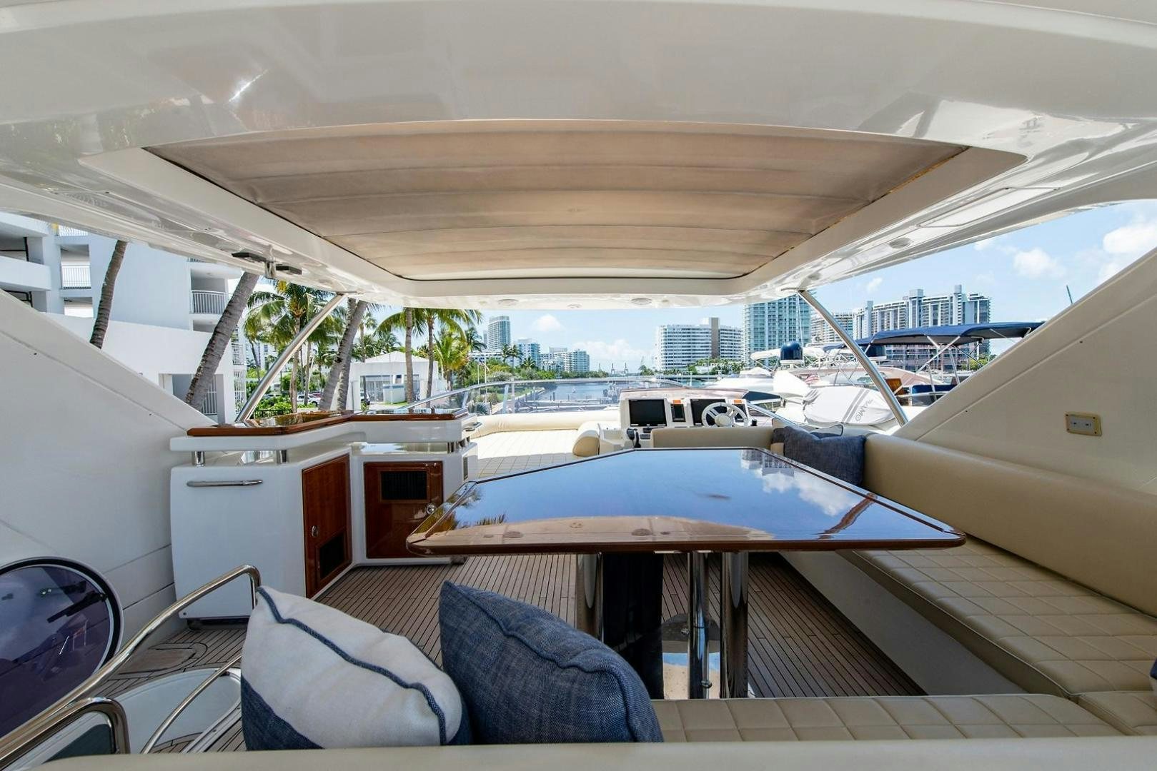 inside of a boat aboard SOMEWHERE I BELONG Yacht for Sale