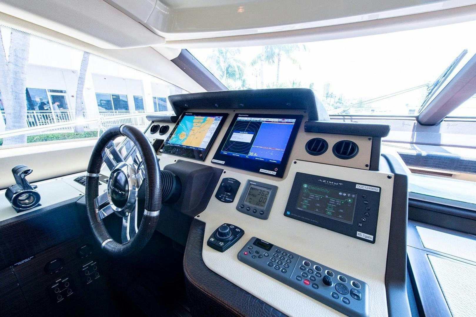 inside of a vehicle aboard SOMEWHERE I BELONG Yacht for Sale
