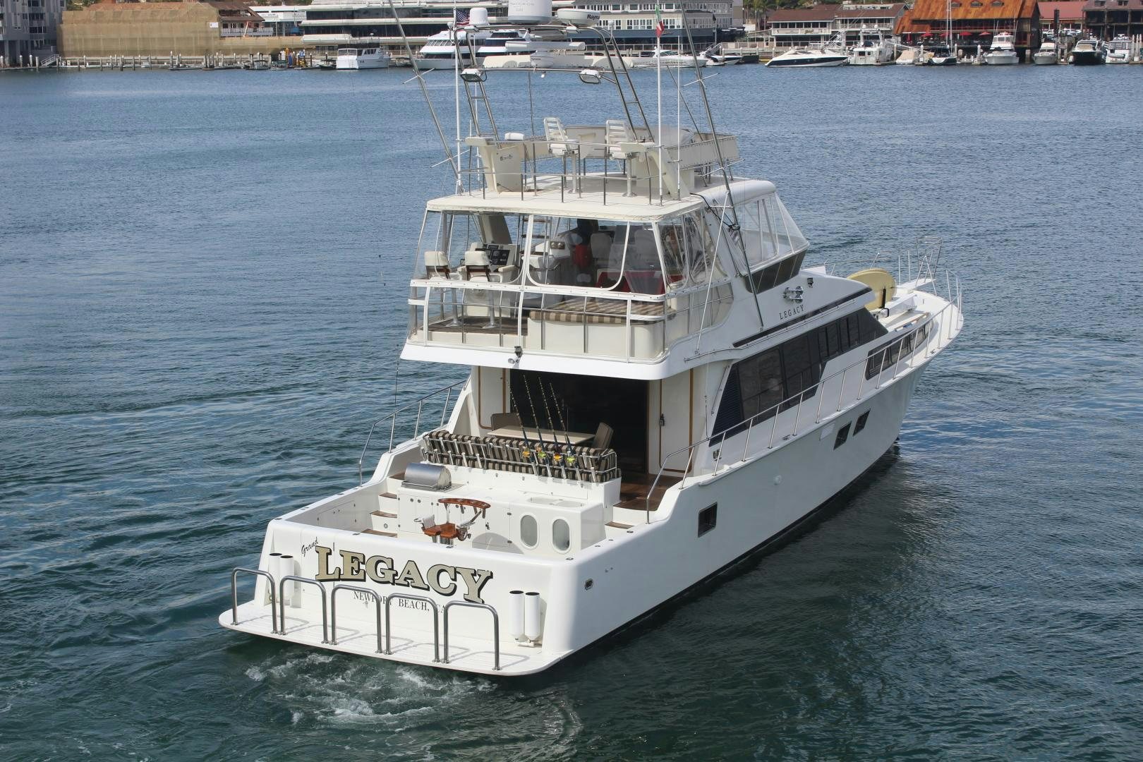 a boat on the water aboard LEGACY Yacht for Sale