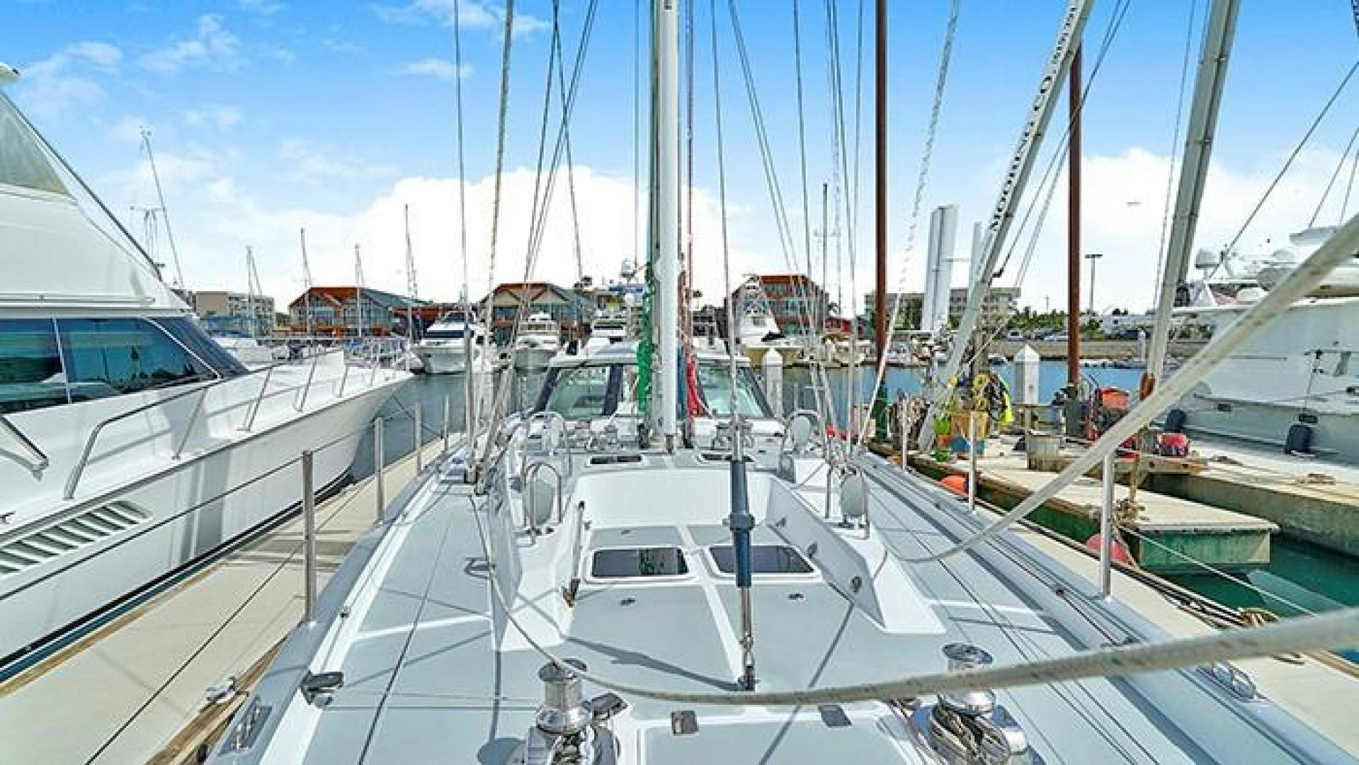 a group of boats in a harbor aboard MAYA Yacht for Sale