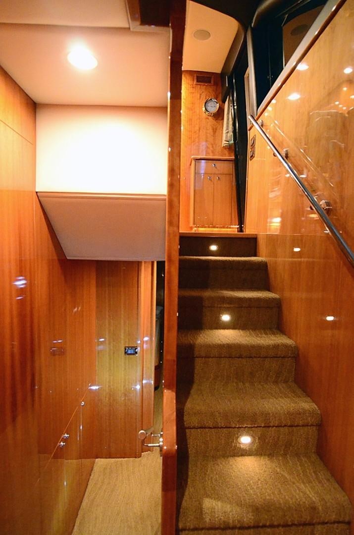 a set of stairs in a house aboard 4 PRINCESSES Yacht for Sale