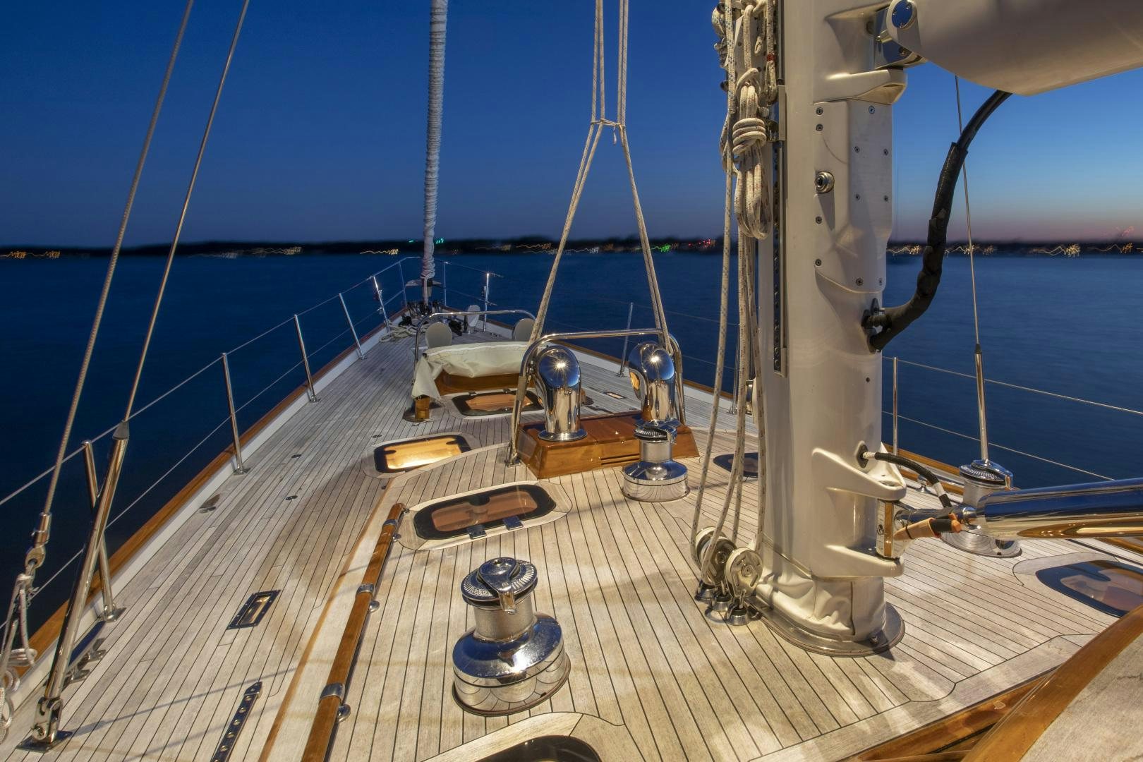 a boat on the water aboard PATRIOT  Yacht for Sale