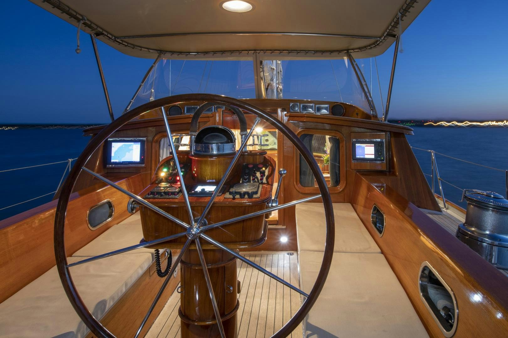 inside of a boat aboard PATRIOT  Yacht for Sale