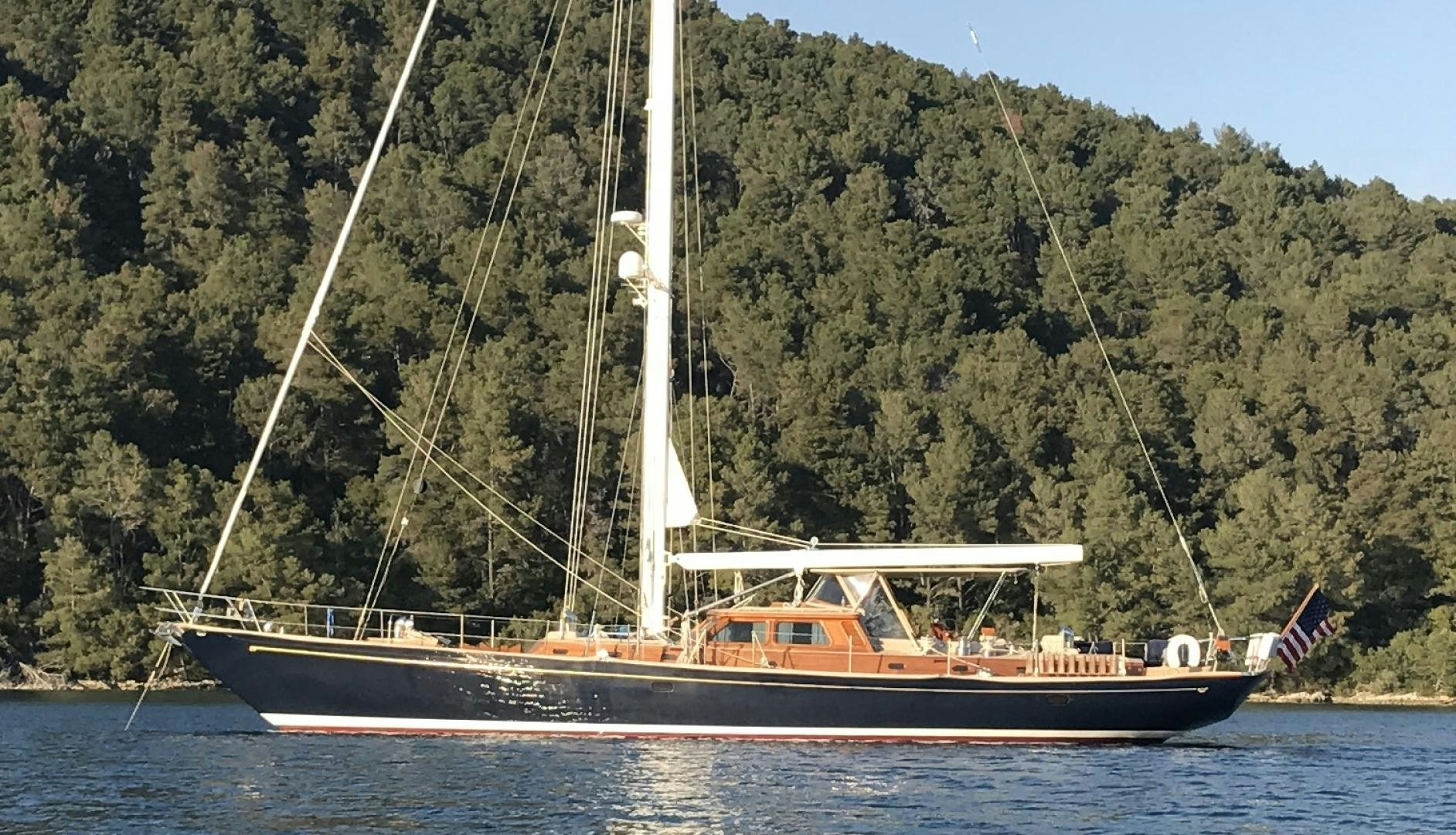 a boat on the water aboard PATRIOT  Yacht for Sale