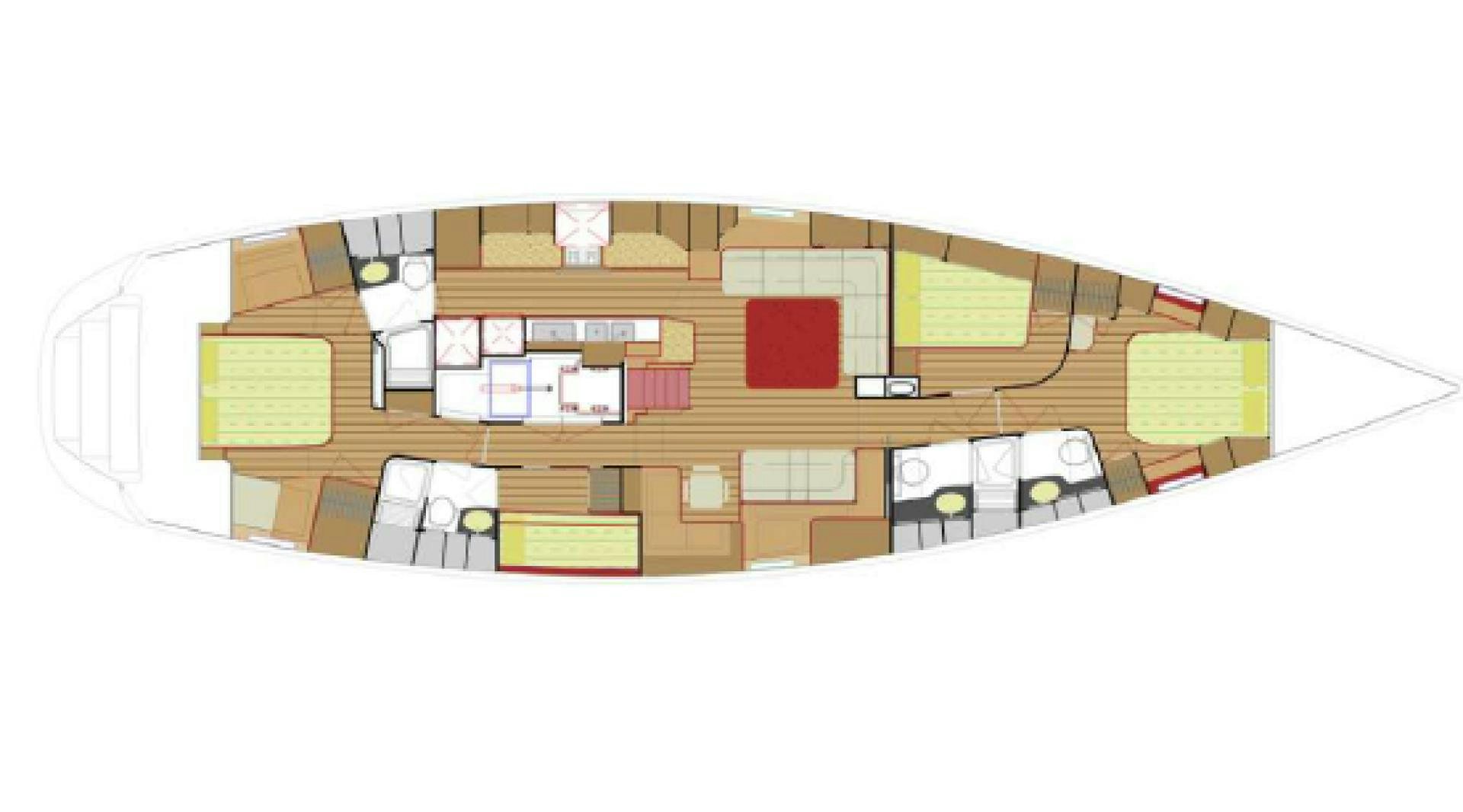 a computer generated image of a house aboard amante Yacht for Sale