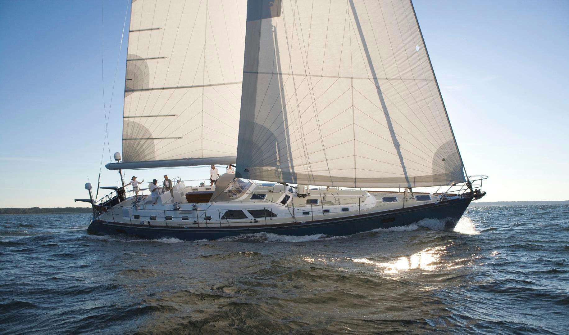 a boat on the water aboard amante Yacht for Sale