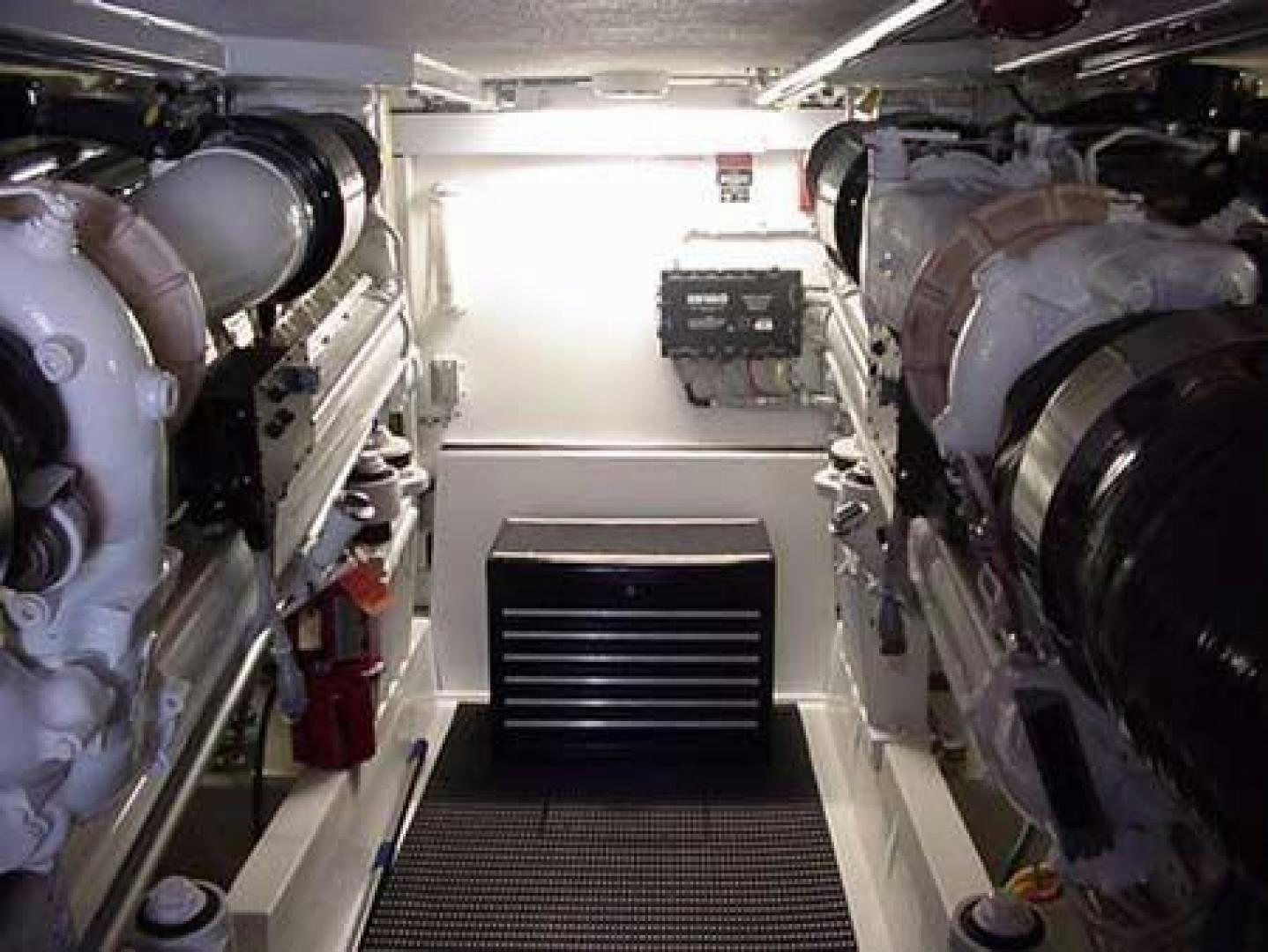 a large machine with large wheels aboard SOLE RETREAT Yacht for Sale