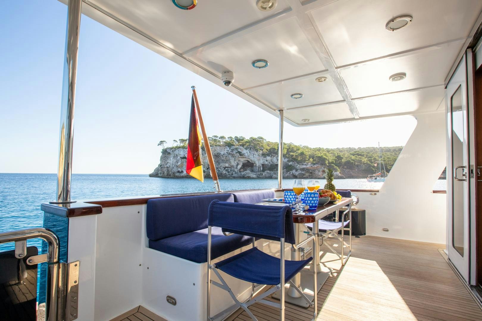 a boat on the water aboard MAXMARA Yacht for Sale