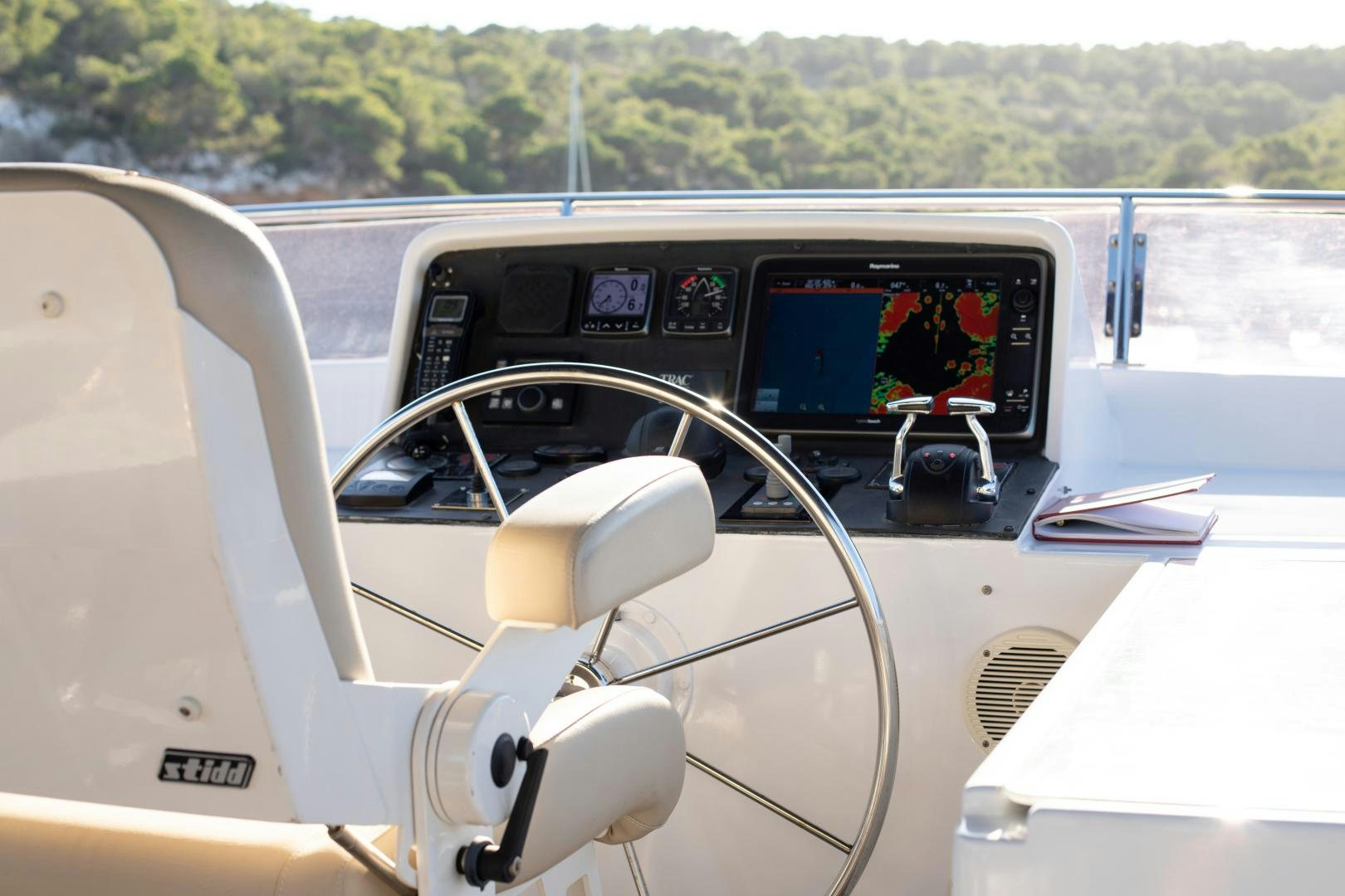 the inside of a car aboard MAXMARA Yacht for Sale