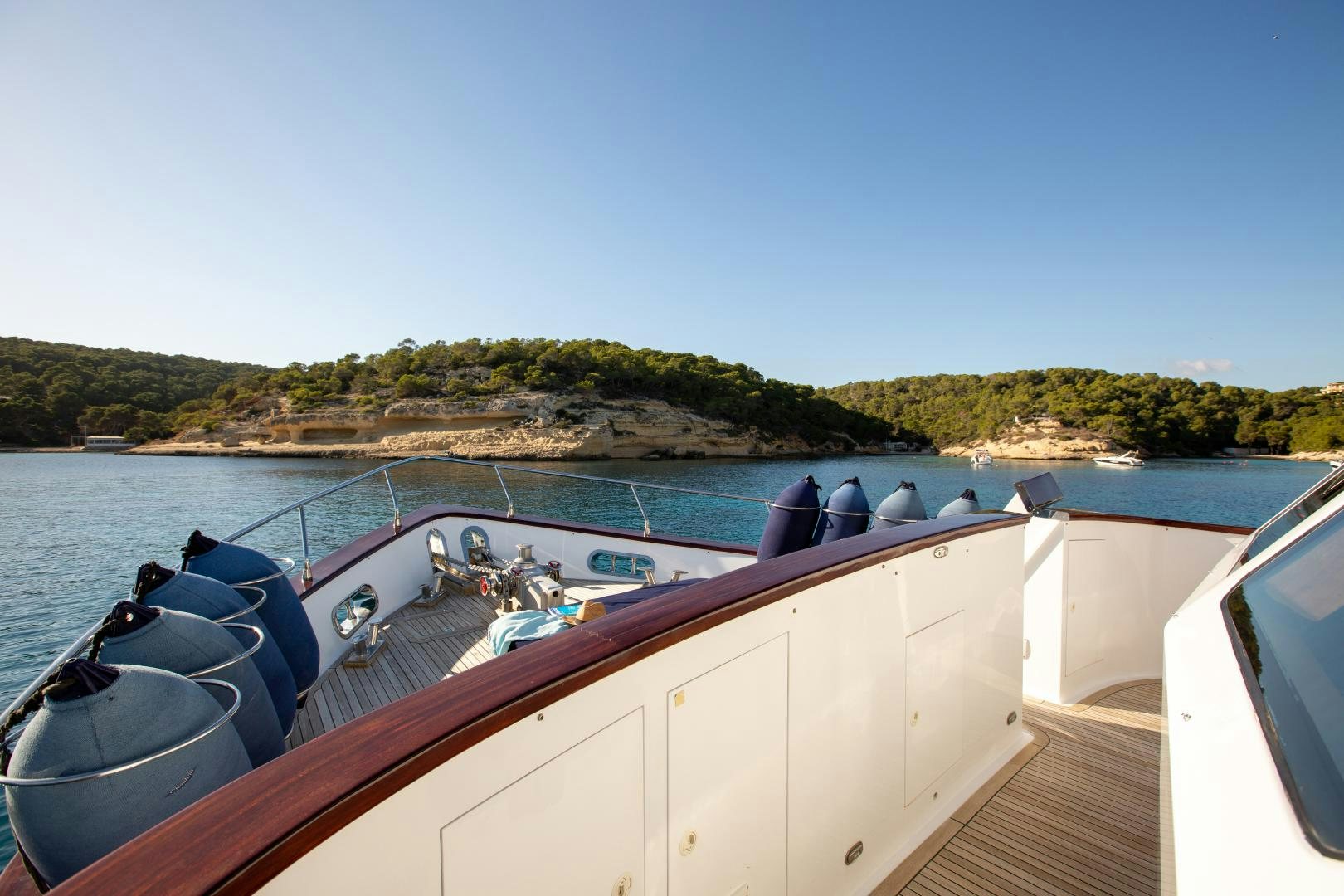 a boat on the water aboard MAXMARA Yacht for Sale