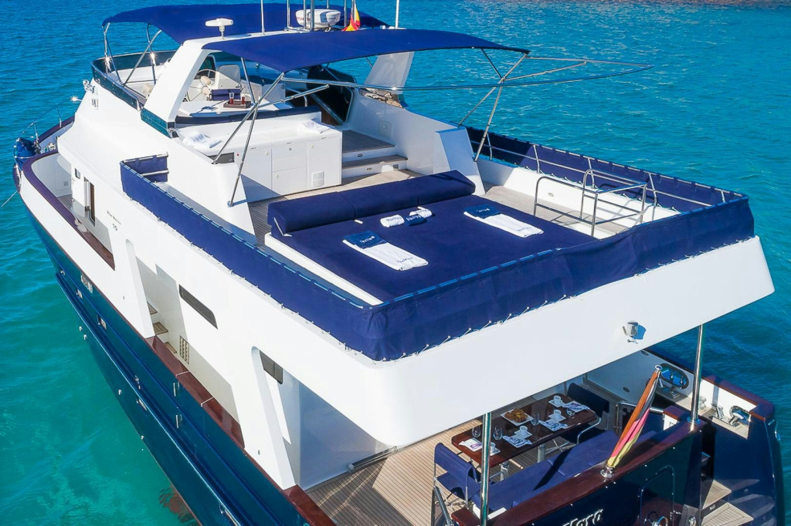 a large ship in the water aboard MAXMARA Yacht for Sale