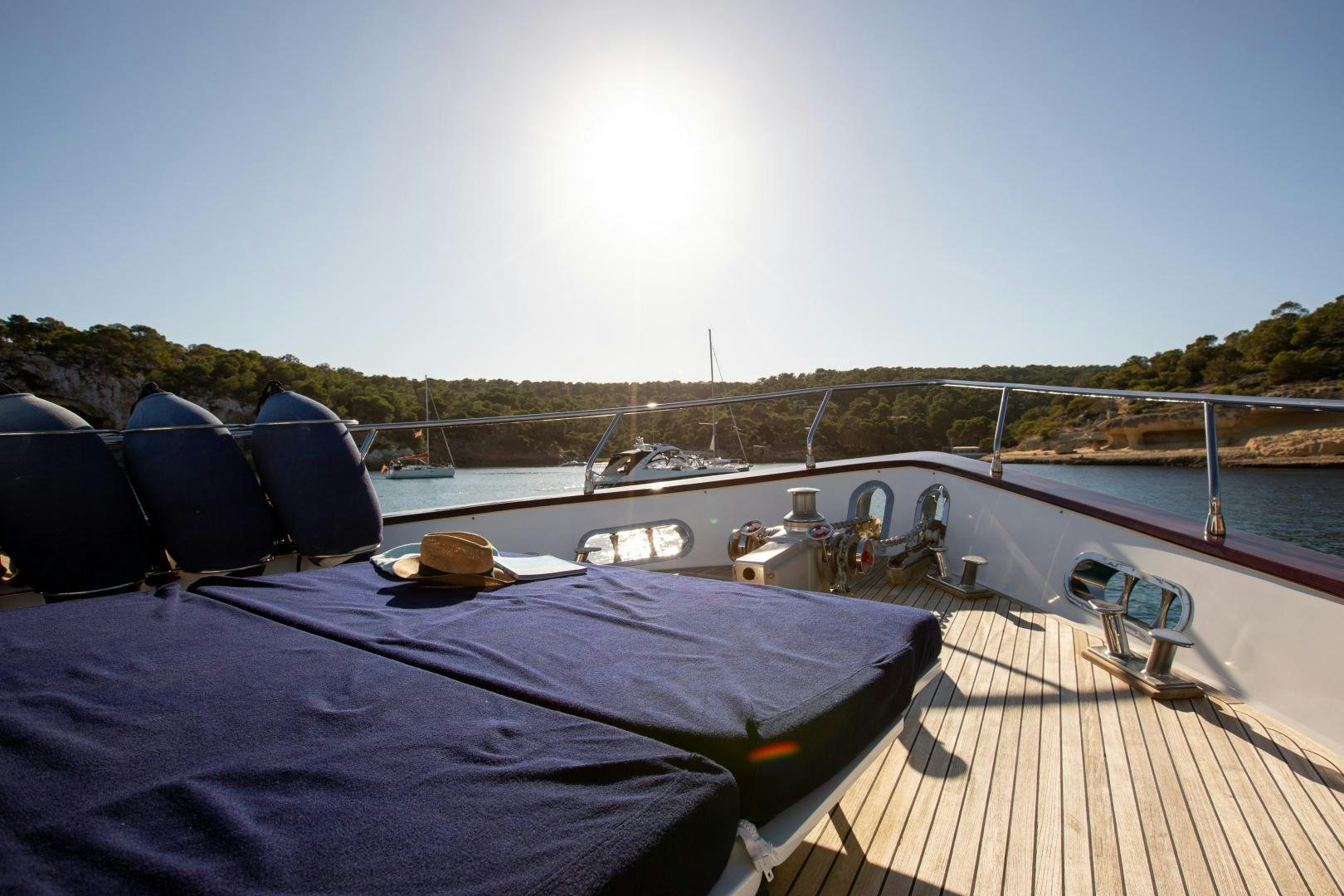 a boat on the water aboard MAXMARA Yacht for Sale