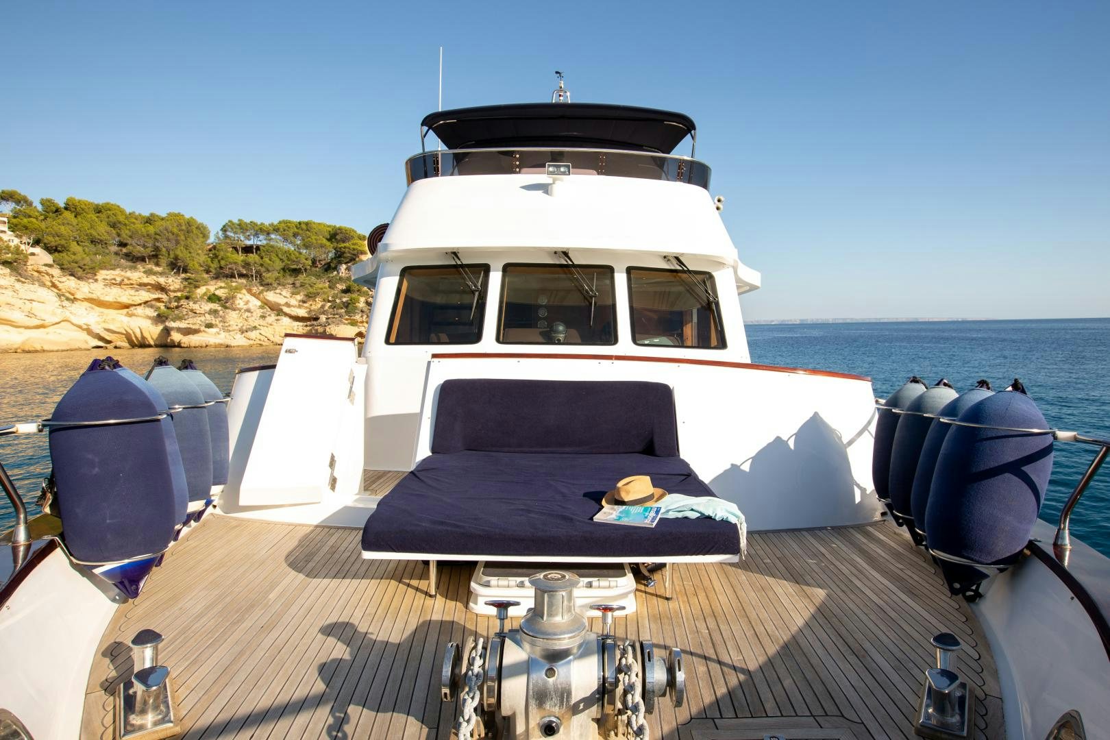 a boat on a deck aboard MAXMARA Yacht for Sale