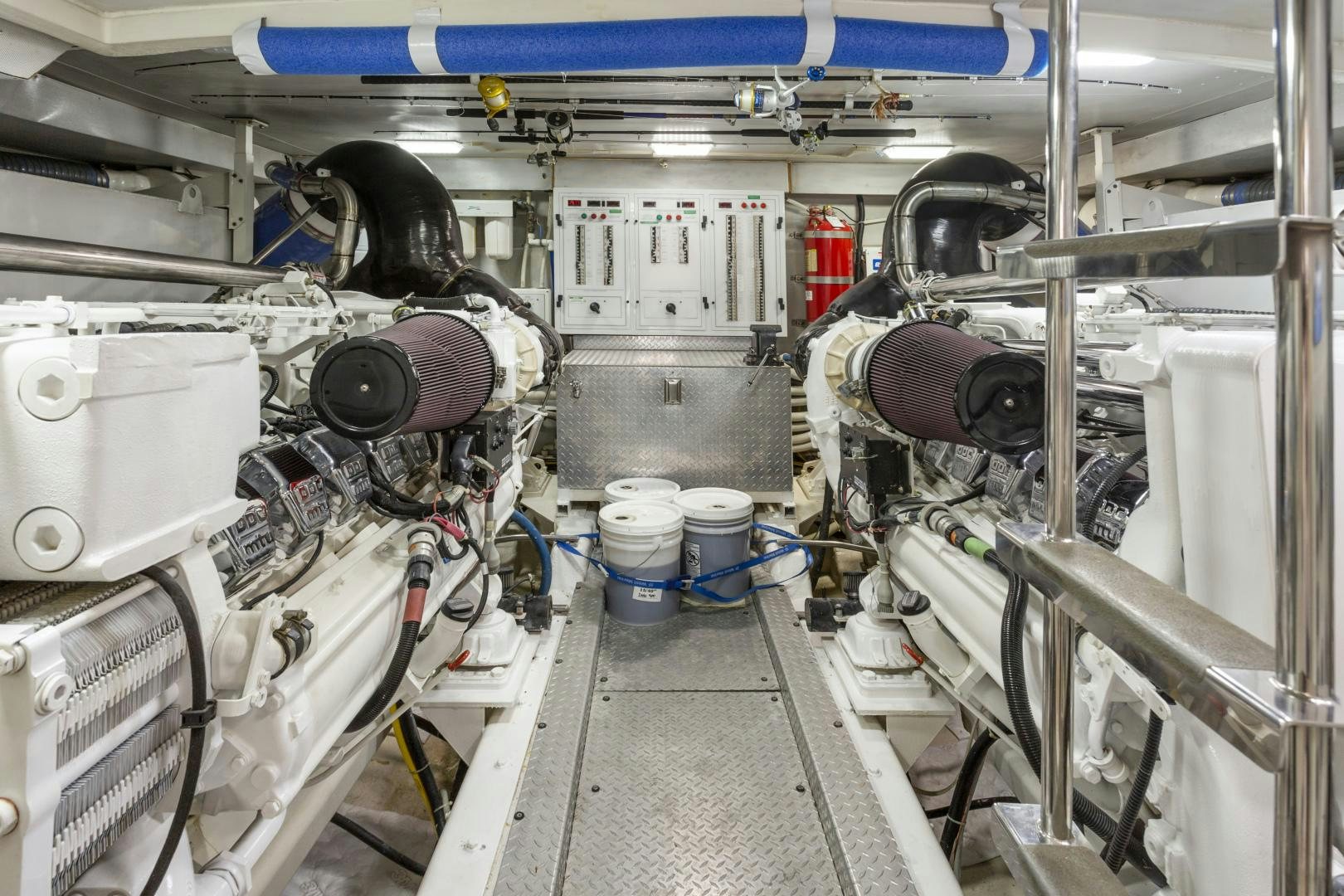 a large factory machinery aboard MONDRIAN Yacht for Sale