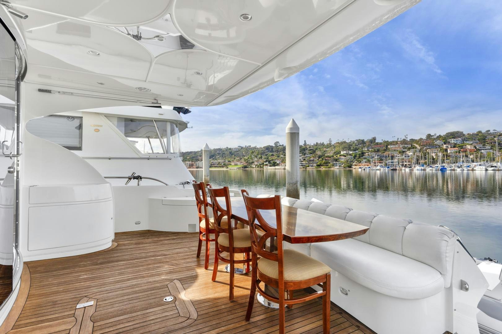 a boat on a dock aboard MONDRIAN Yacht for Sale