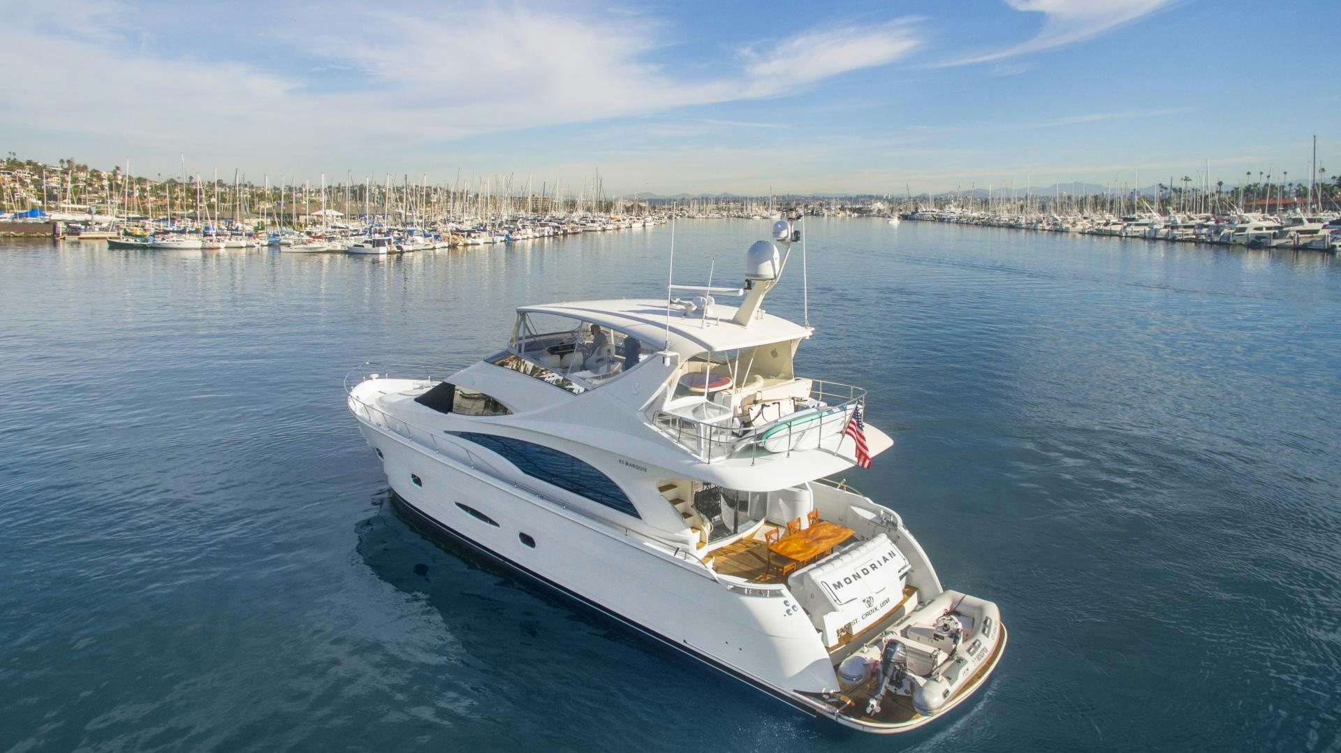 a boat in the water aboard MONDRIAN Yacht for Sale