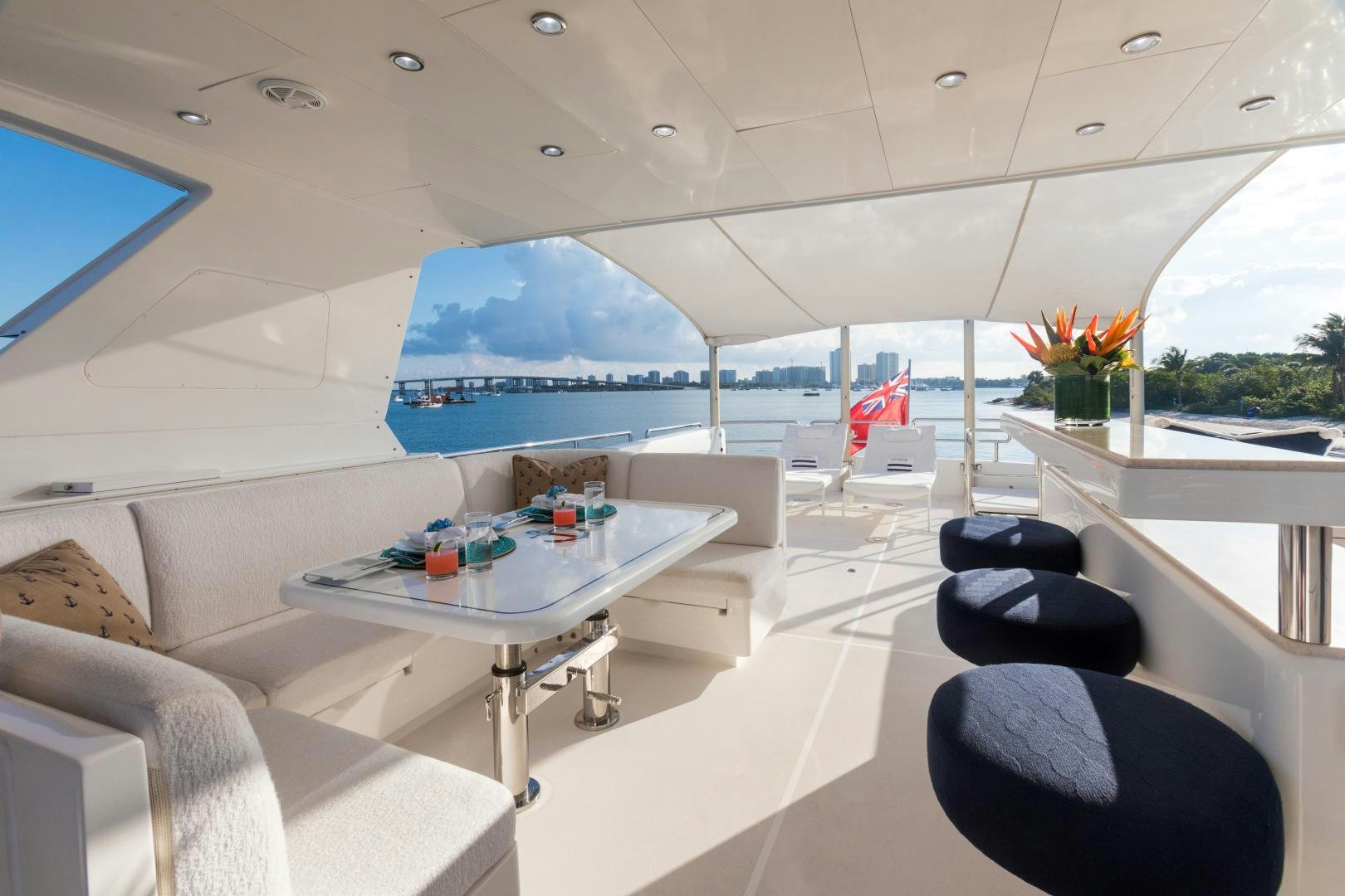 inside of a plane aboard SUNNY Yacht for Sale