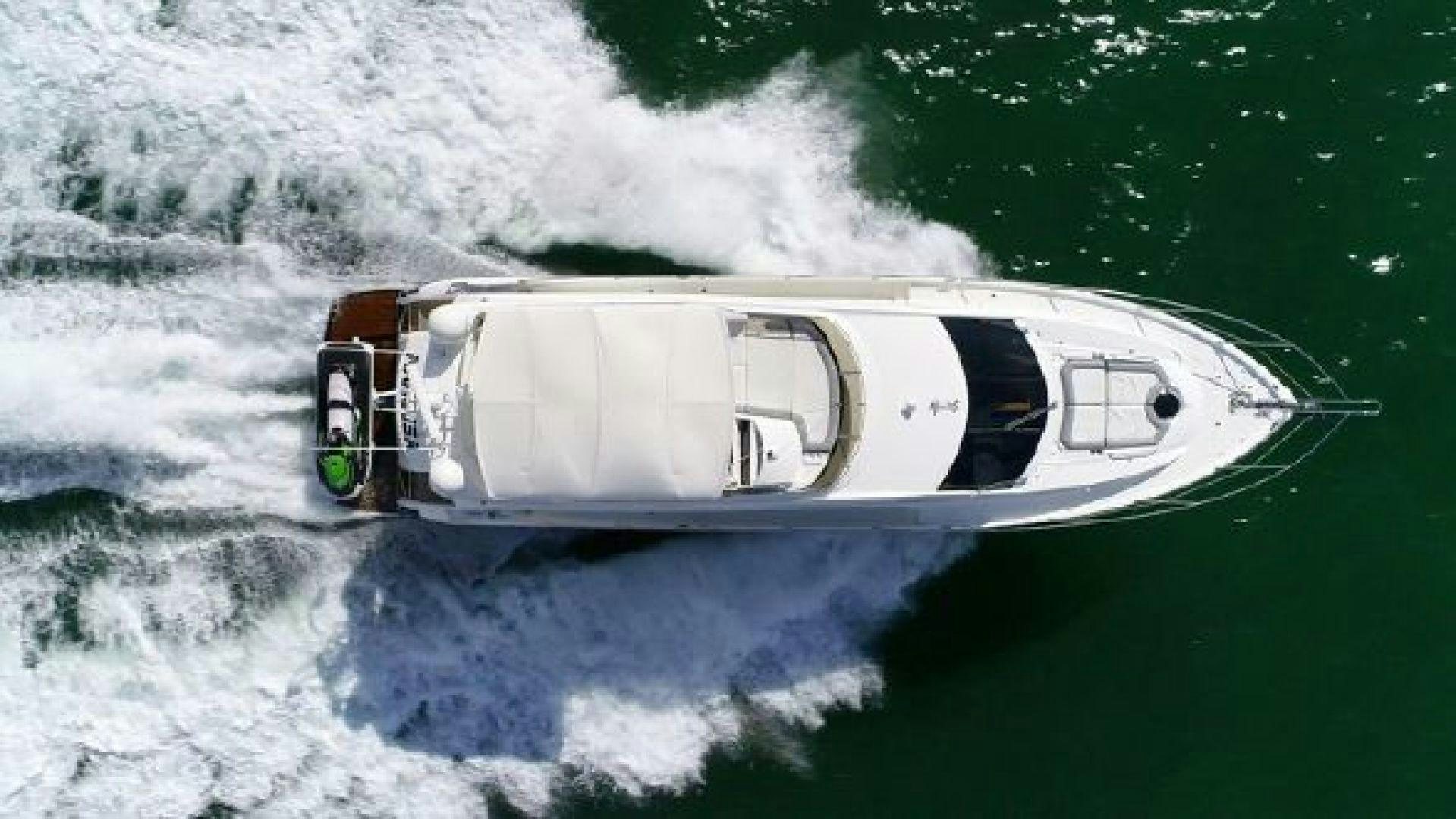 a high angle view of a boat aboard MANCUSA Yacht for Sale