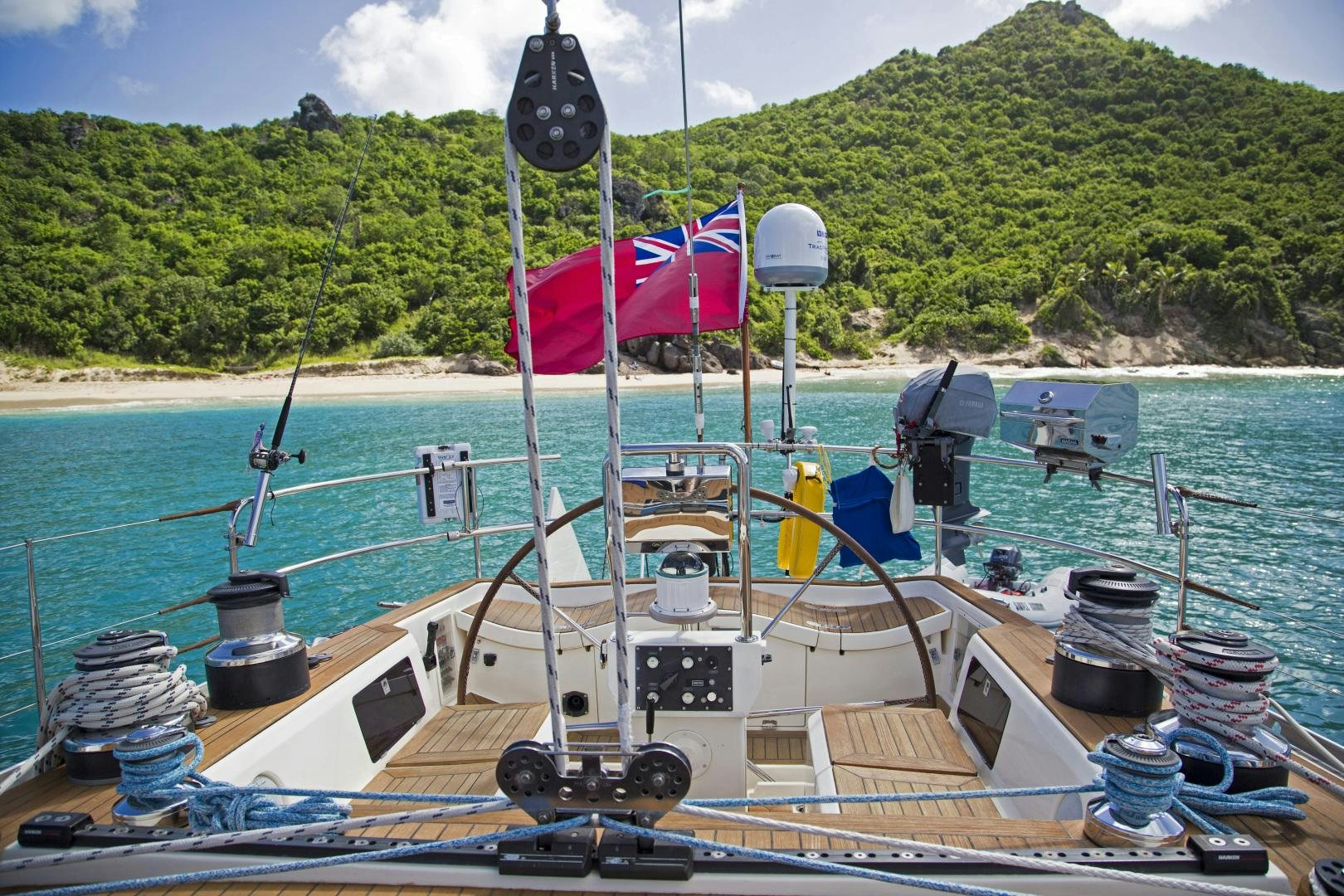 a boat on the water aboard simple harmony Yacht for Sale