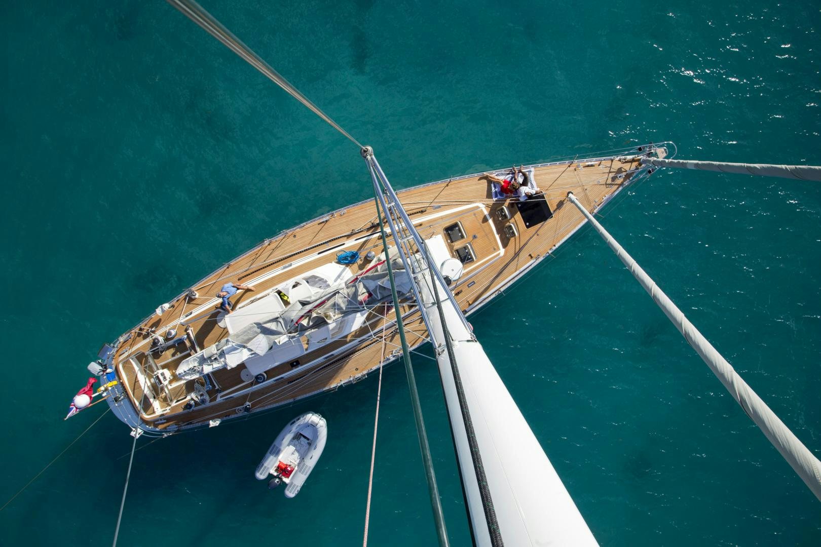 a boat on the water aboard simple harmony Yacht for Sale