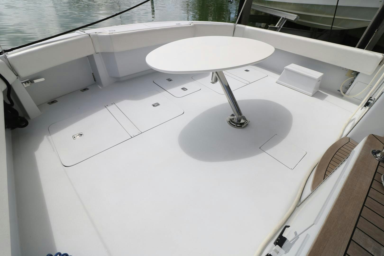 a white sink with a faucet aboard No Name Yacht for Sale