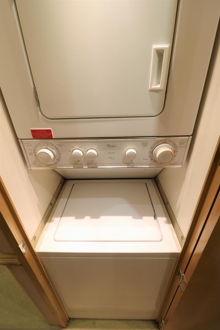 a white washing machine aboard No Name Yacht for Sale