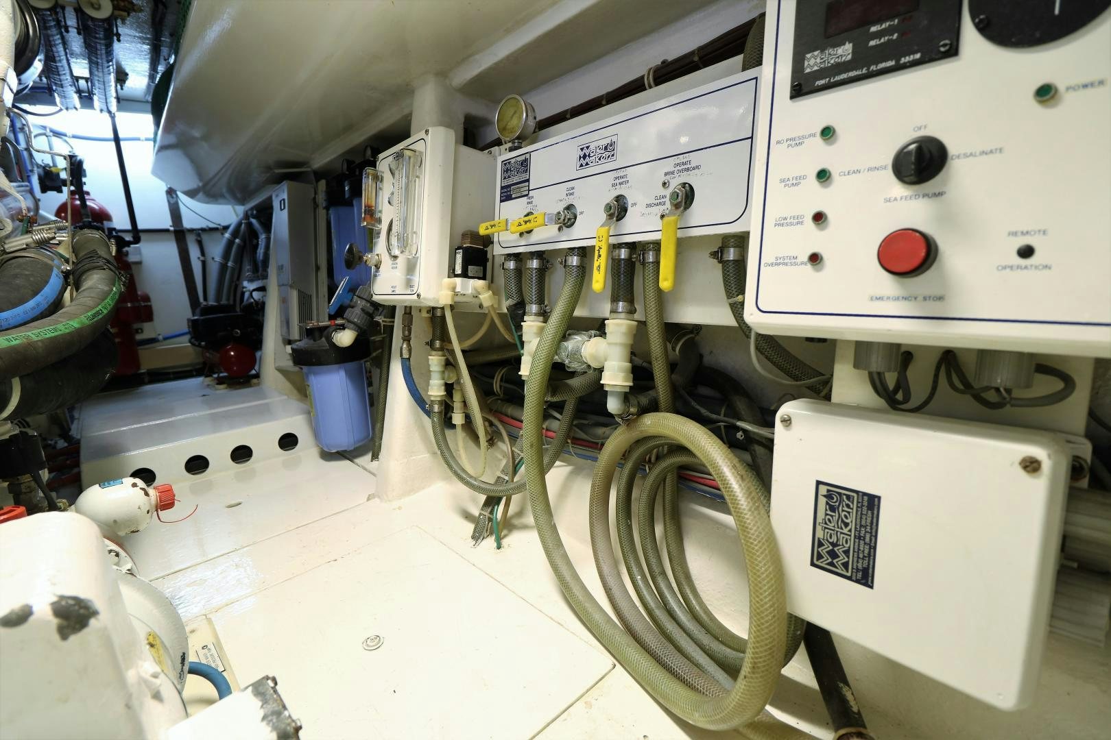 a room with machinery aboard No Name Yacht for Sale