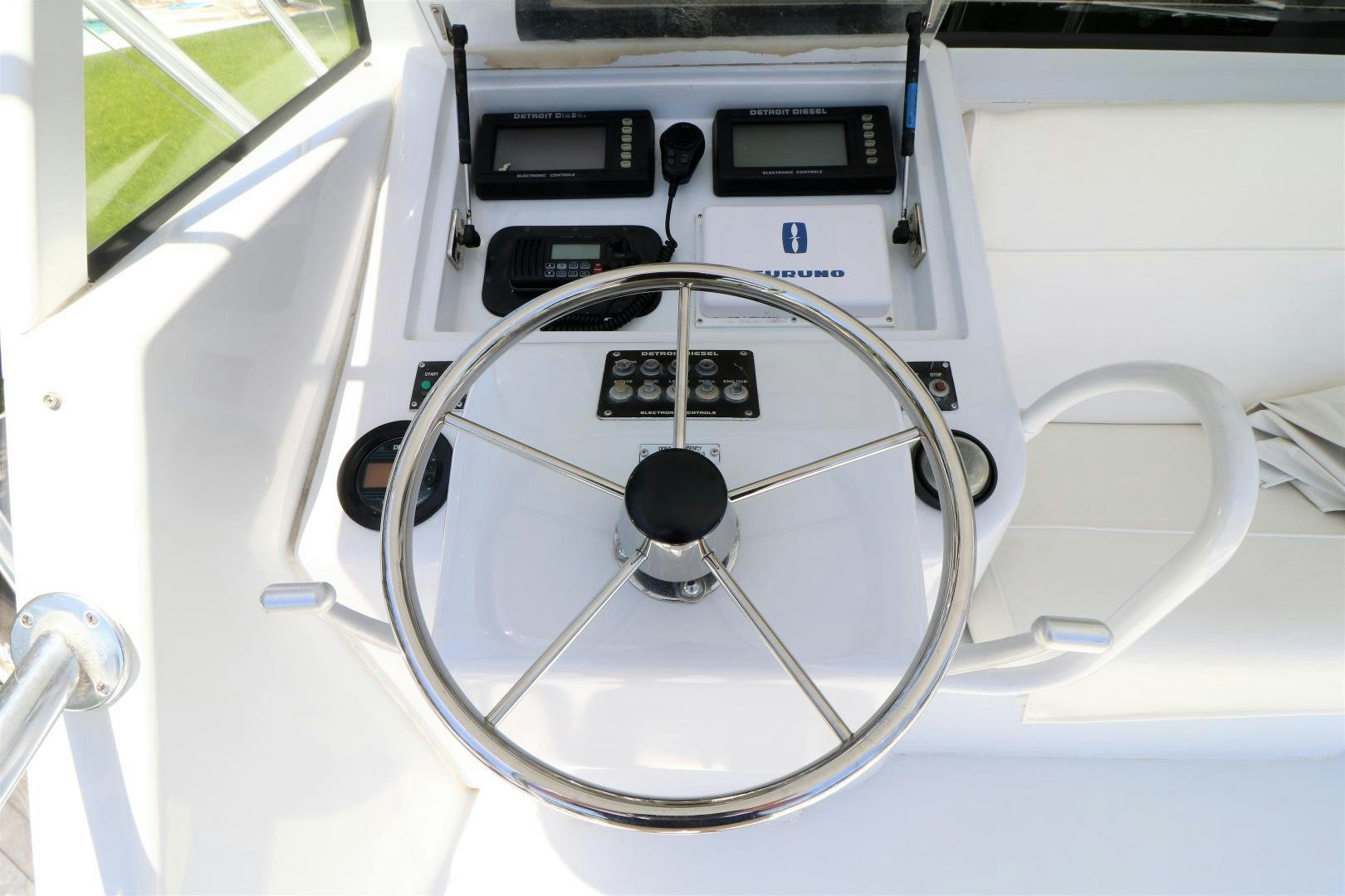 a white machine with buttons aboard No Name Yacht for Sale