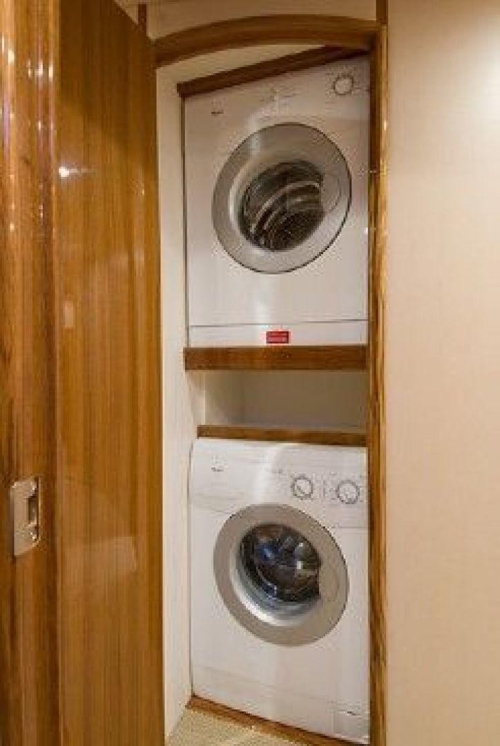 a white washing machine aboard NO NAME 68 Yacht for Sale