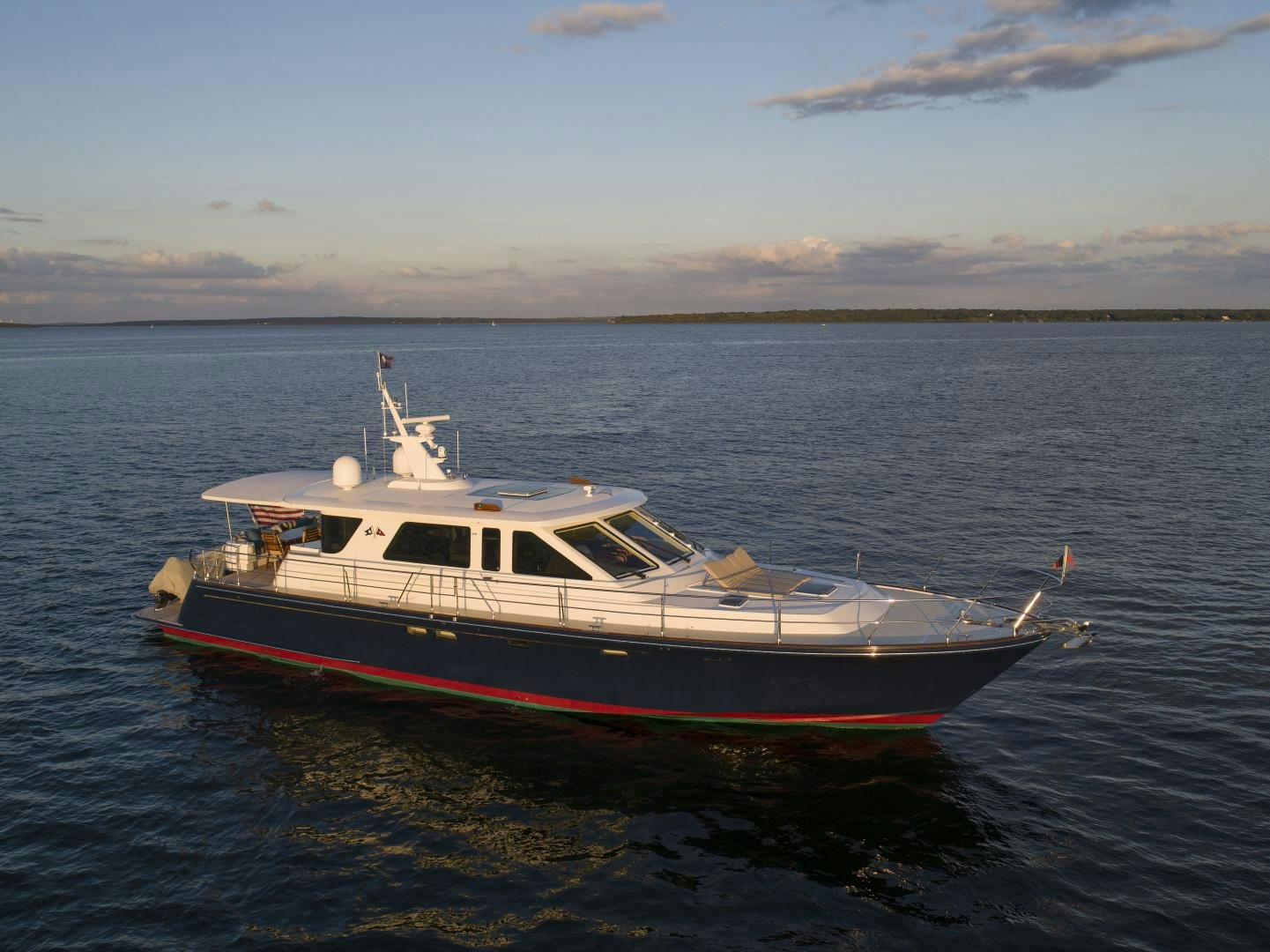 a boat in the water aboard DIAMANTE  Yacht for Sale