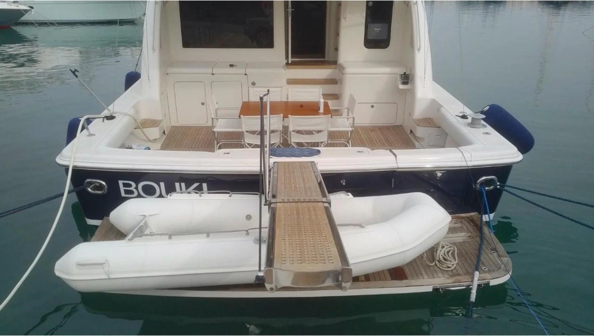 a boat on the water aboard BOUKI Yacht for Sale