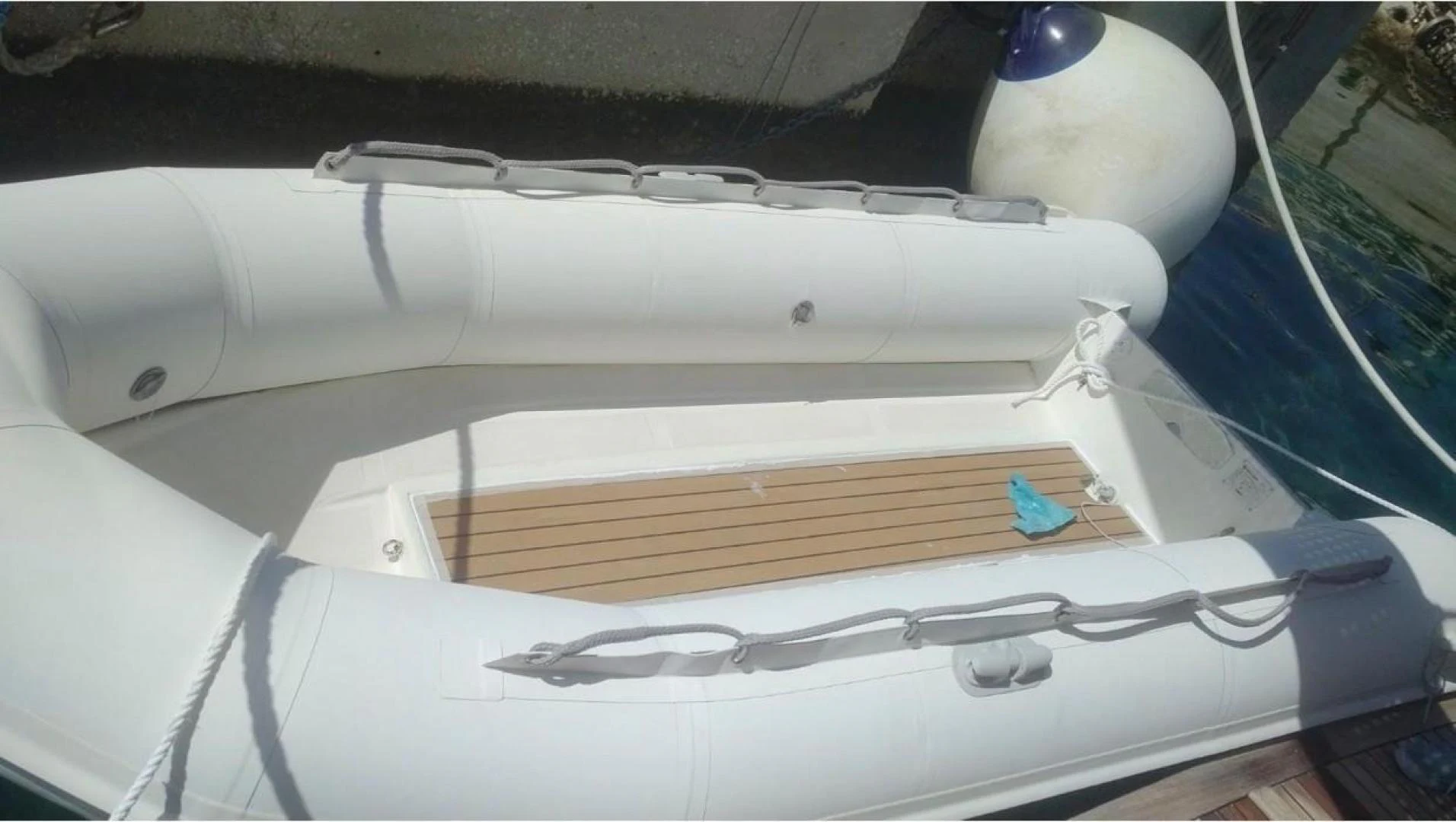 a white object with a handle aboard BOUKI Yacht for Sale