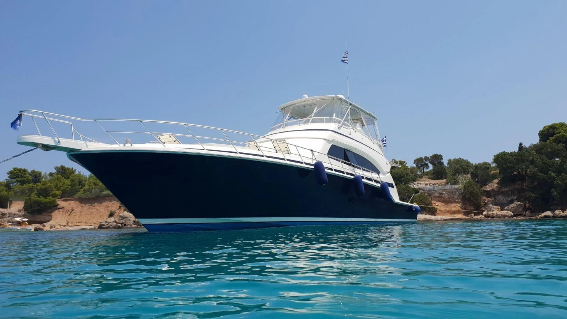 a boat on the water aboard BOUKI Yacht for Sale
