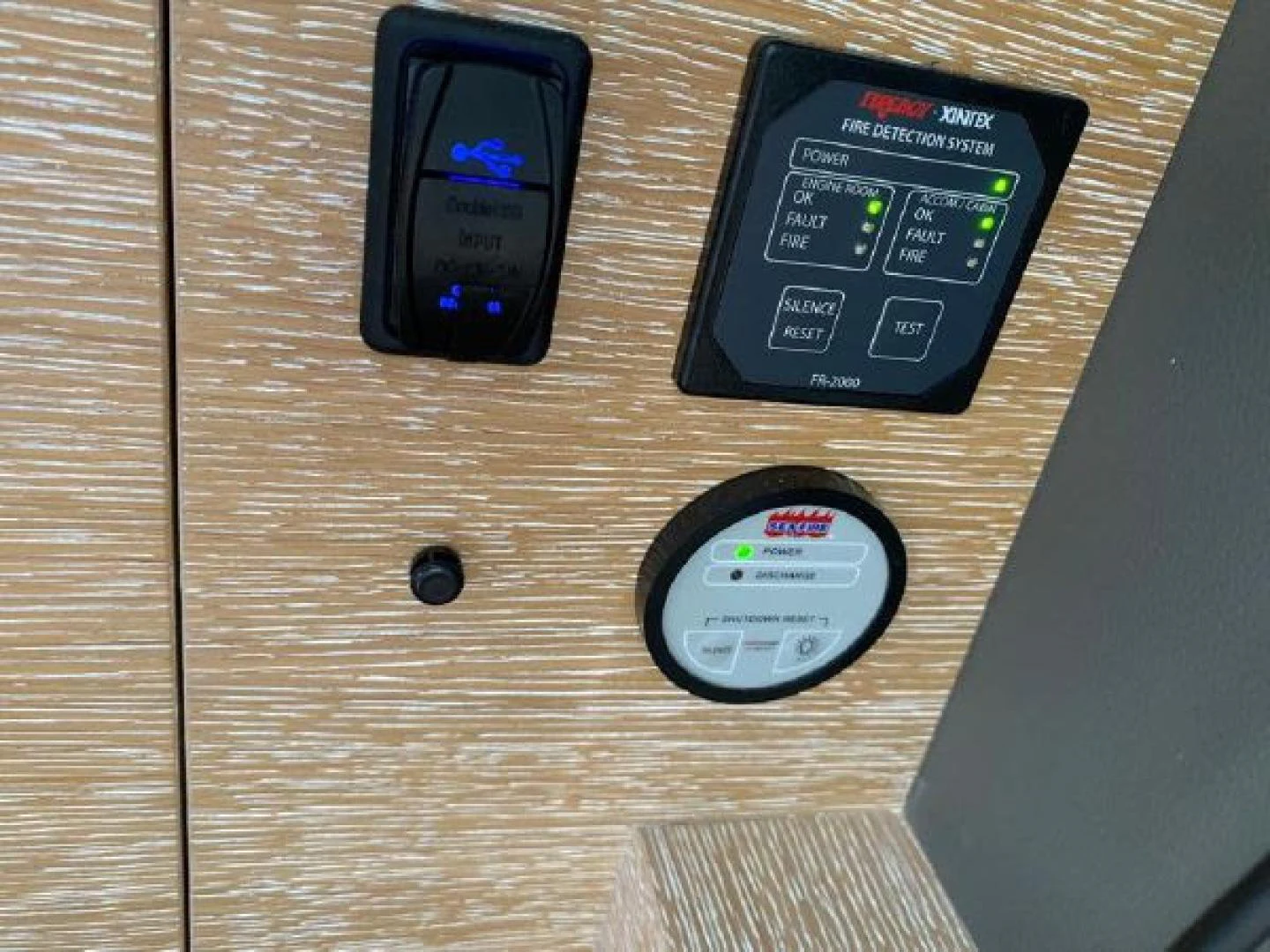 graphical user interface aboard THE ONLY BLUE 66 FLY Yacht for Sale