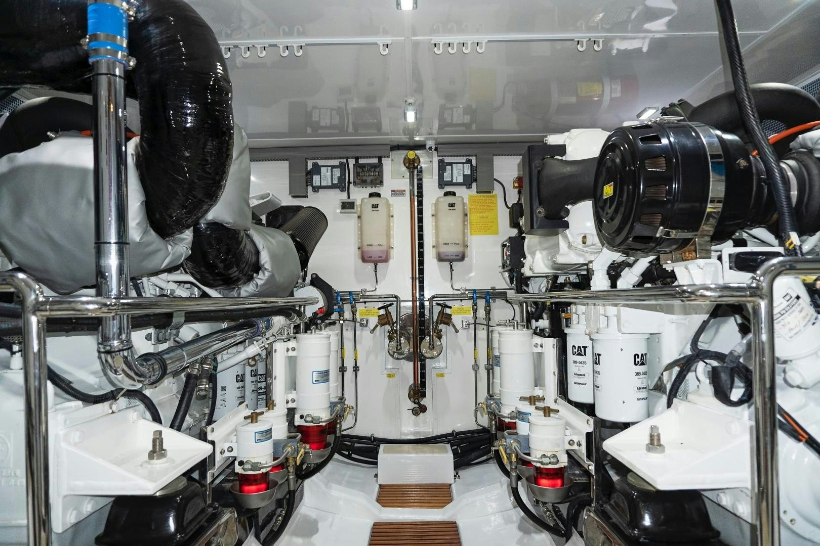 a machine with a large black pipe aboard JOAN'S RONDEVOUS Yacht for Sale