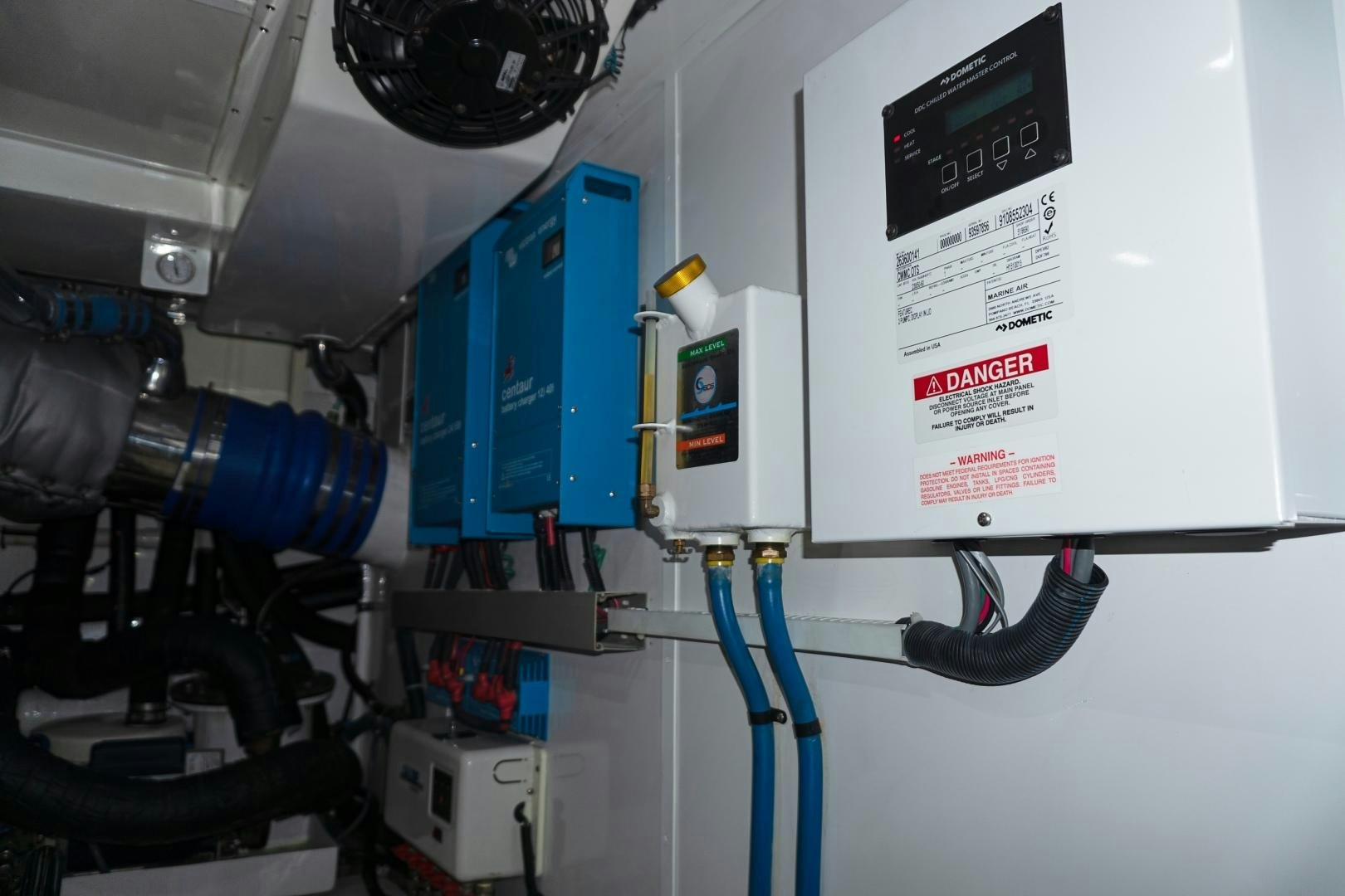 a close-up of a machine aboard JOAN'S RONDEVOUS Yacht for Sale