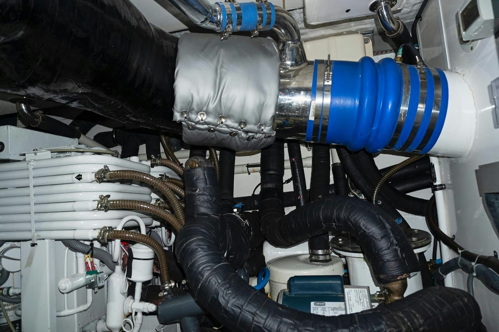 a close-up of a machine aboard JOAN'S RONDEVOUS Yacht for Sale