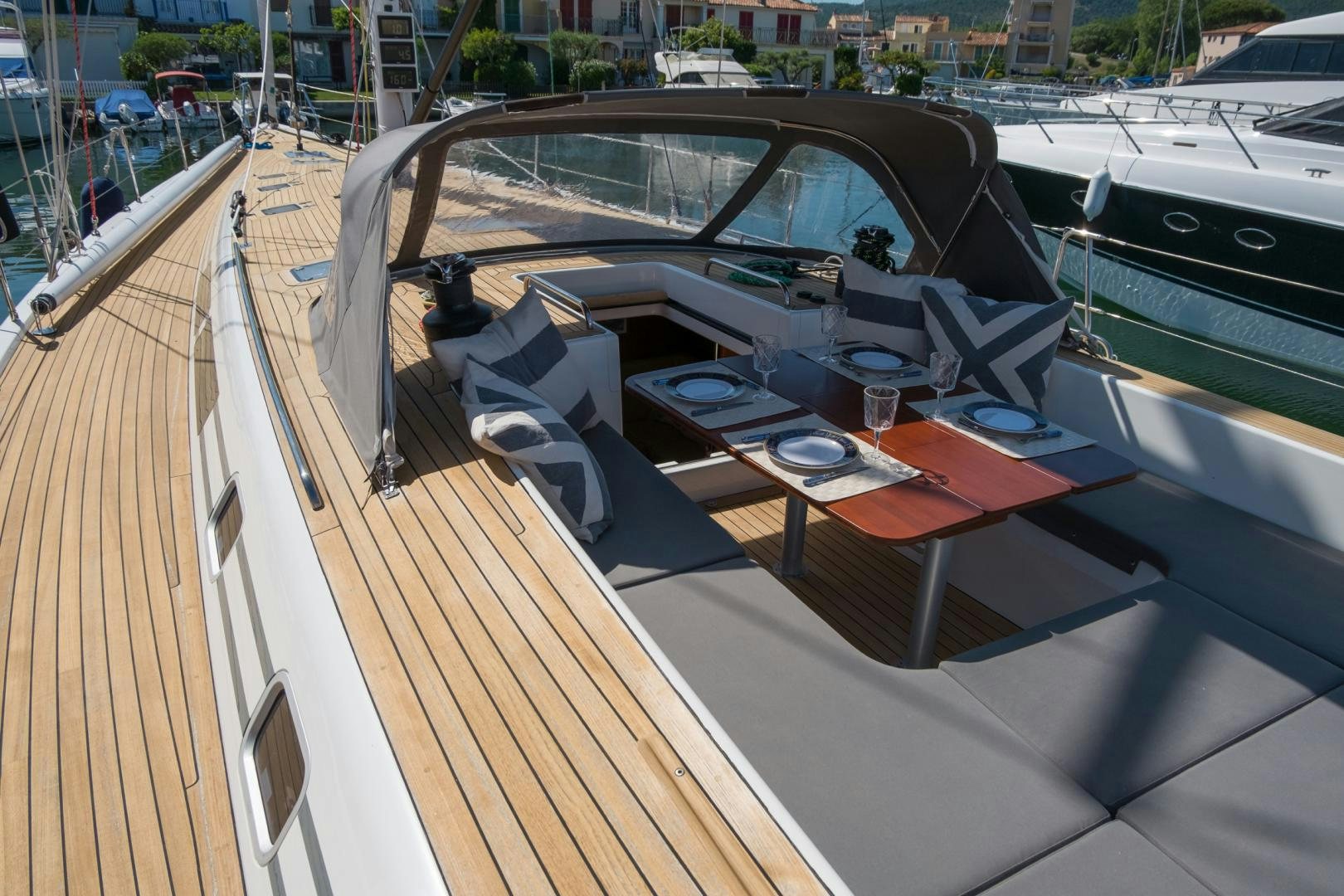 a boat on the water aboard enigma viii Yacht for Sale