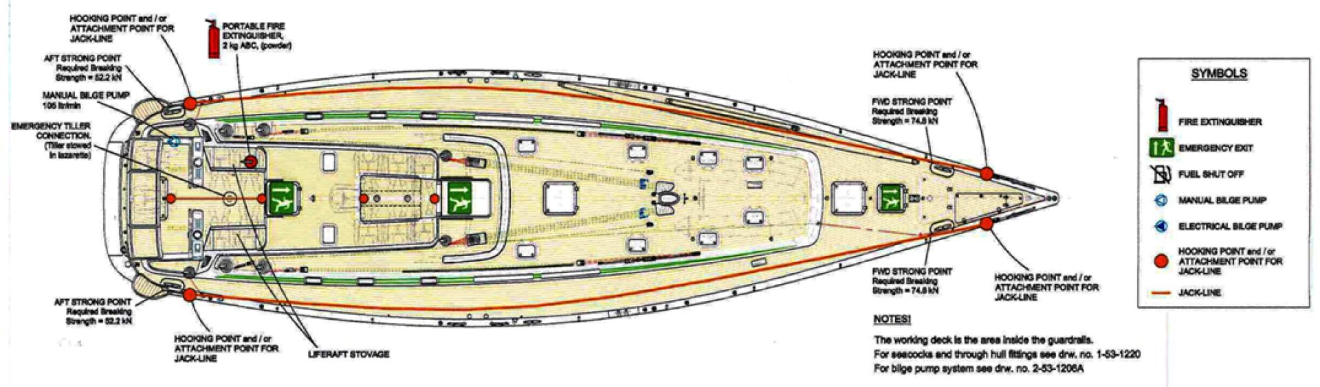 diagram aboard enigma viii Yacht for Sale