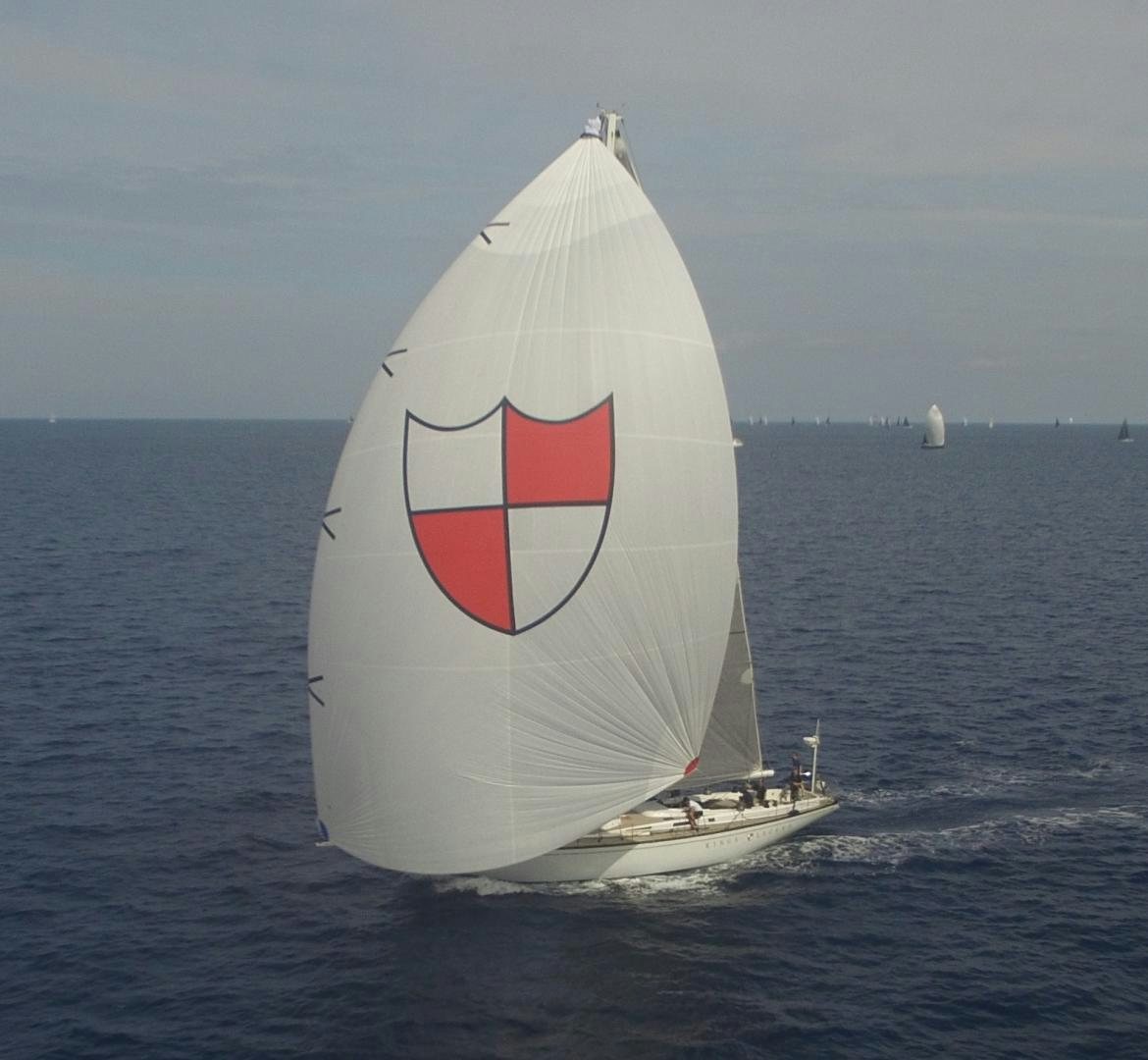 a sailboat in the water aboard kings legend Yacht for Sale