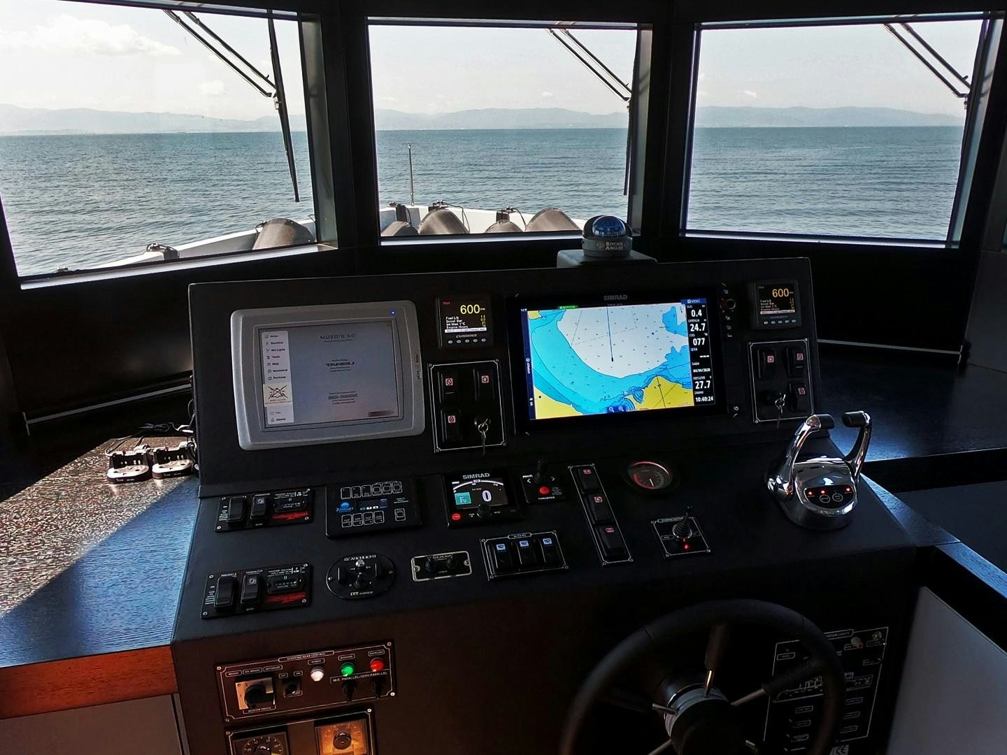 graphical user interface, application aboard MUZO'S 20 Yacht for Sale