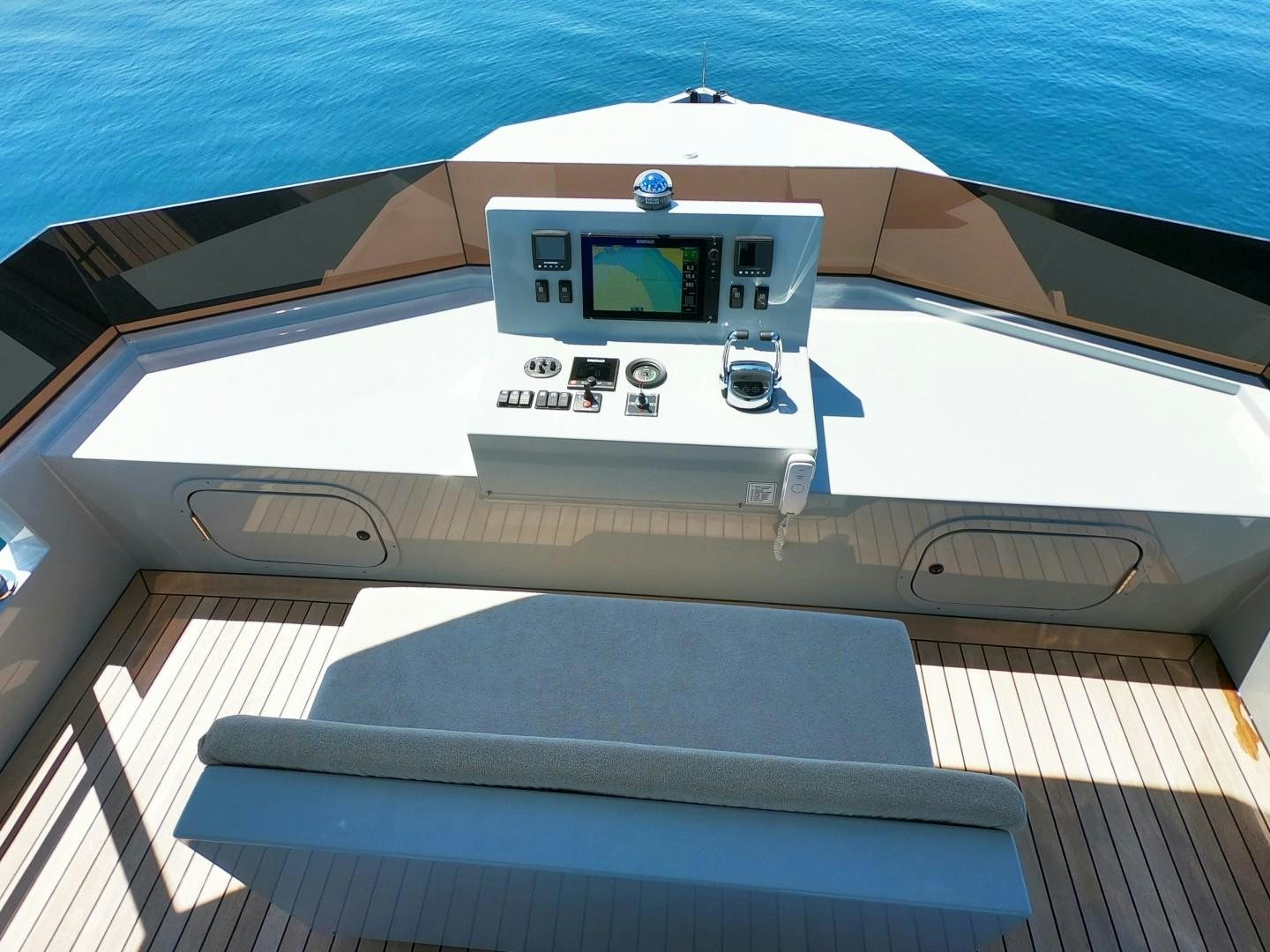 the inside of a car aboard MUZO'S 20 Yacht for Sale