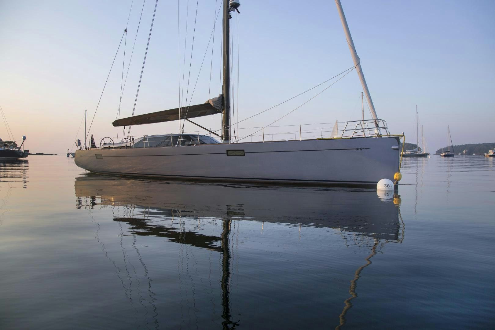 a boat in the water aboard prevail Yacht for Sale