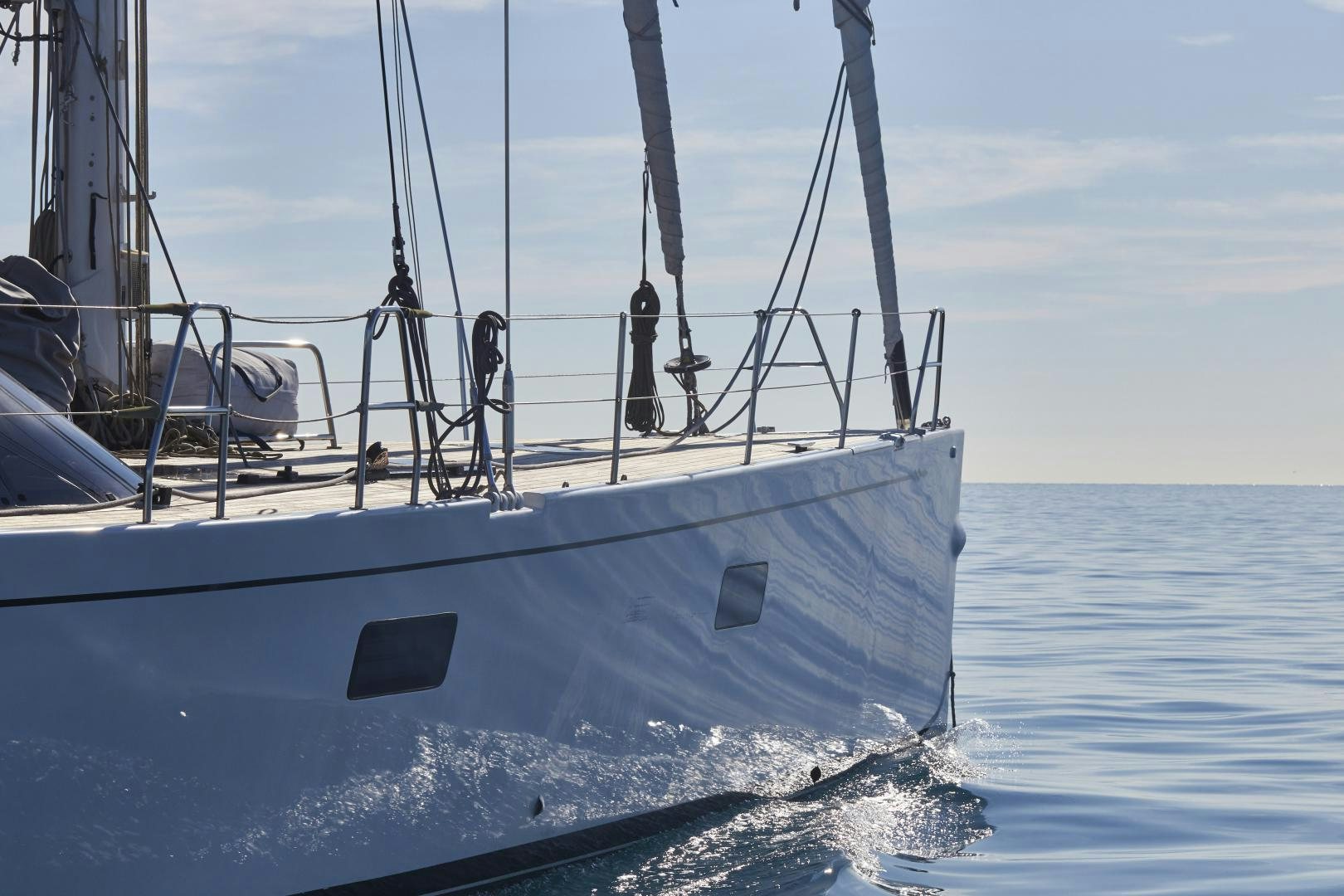 a boat in the water aboard SPIRIT OF ALTAIR Yacht for Sale