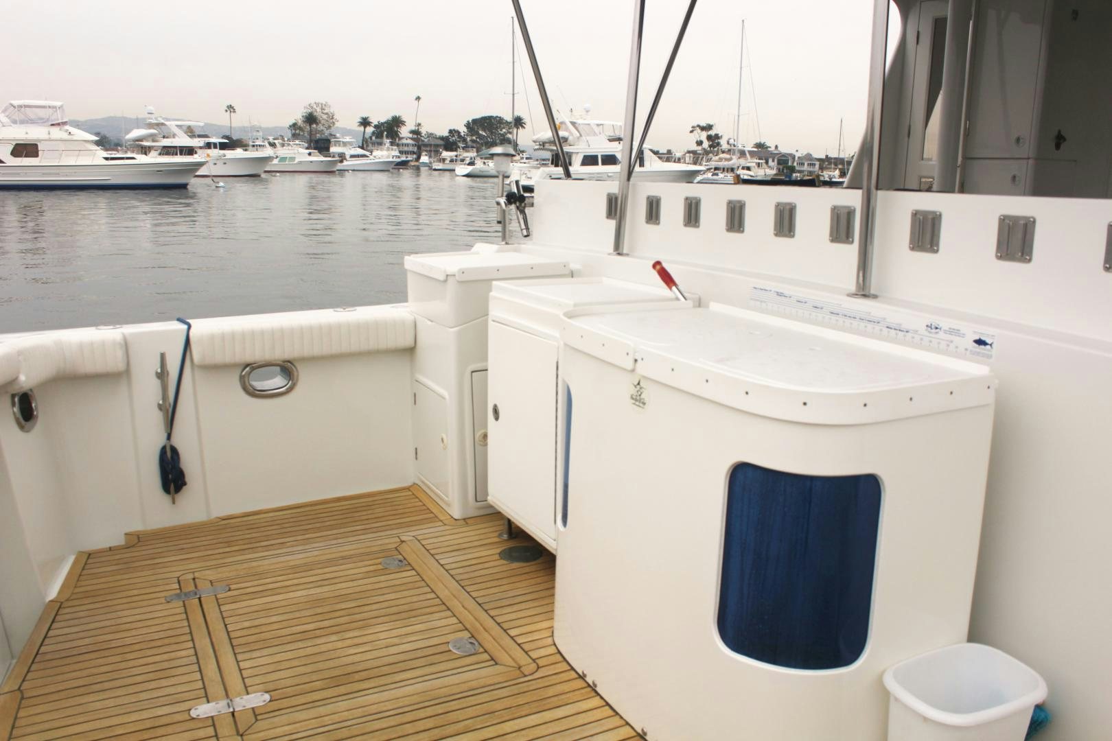 a boat with a rope attached to it aboard LADY CYNTHIA Yacht for Sale