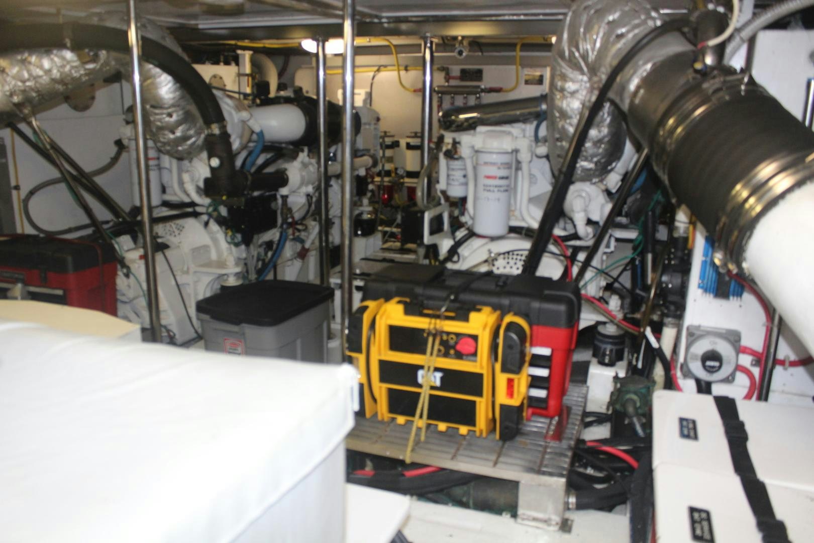 a yellow and black machine aboard LADY CYNTHIA Yacht for Sale