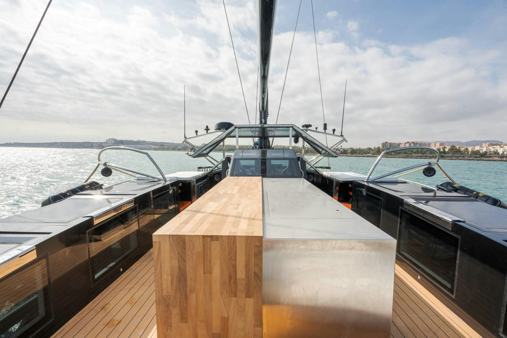 a boat on the water aboard X1 Yacht for Sale